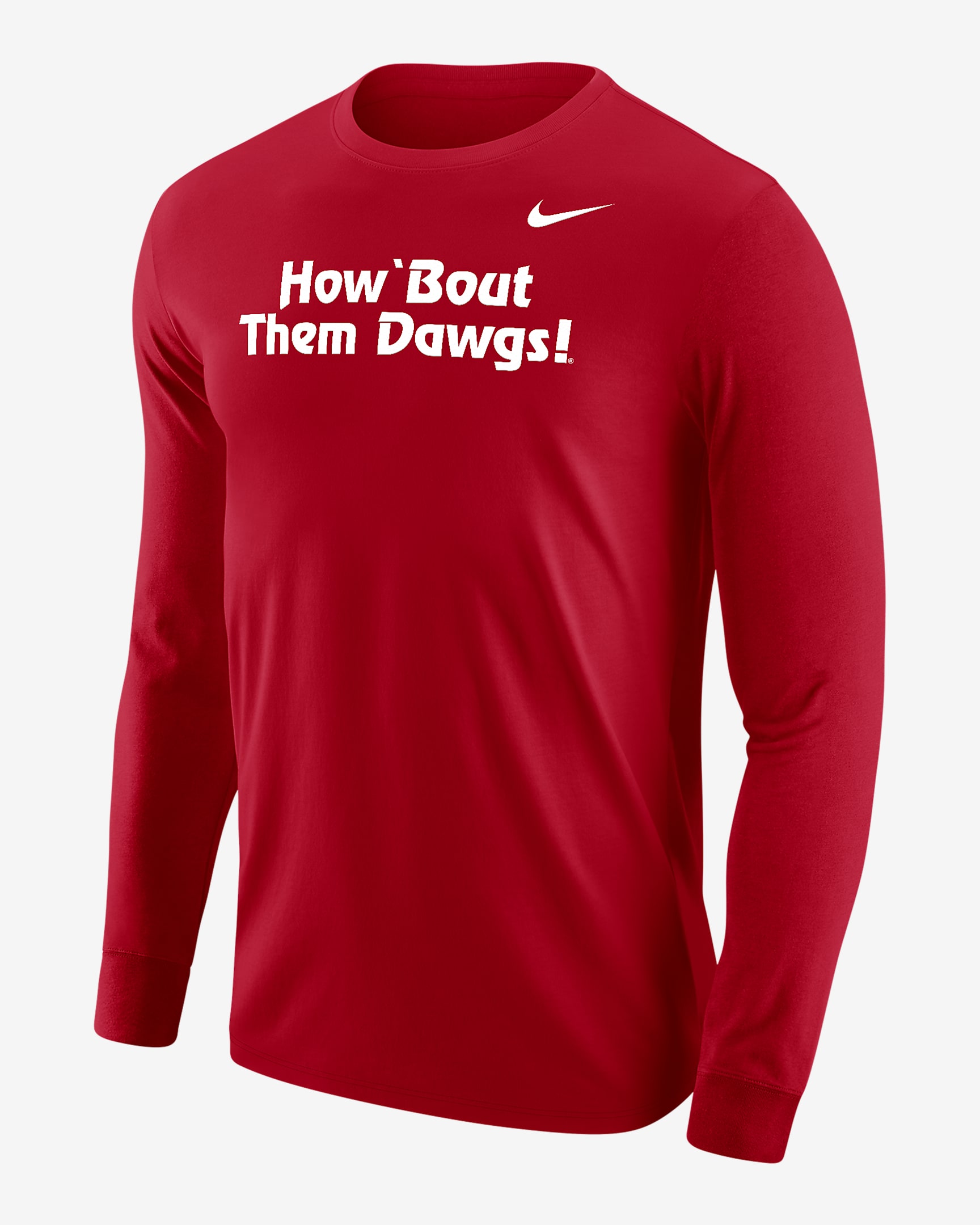 Georgia Men's Nike College Long-Sleeve T-Shirt - University Red