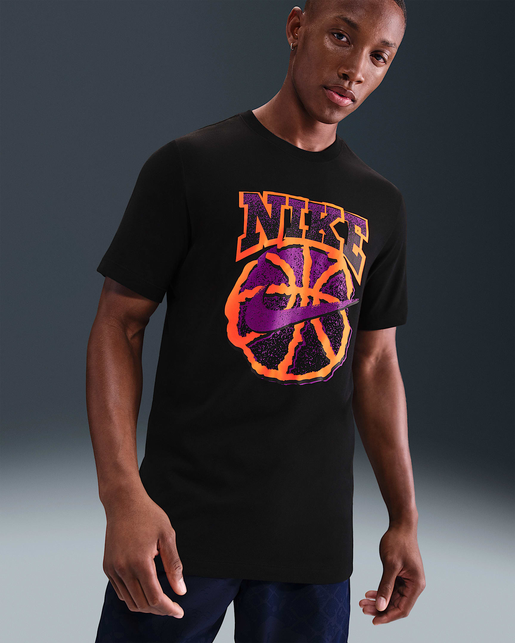 Nike Men's Dri-FIT Basketball T-Shirt - Black