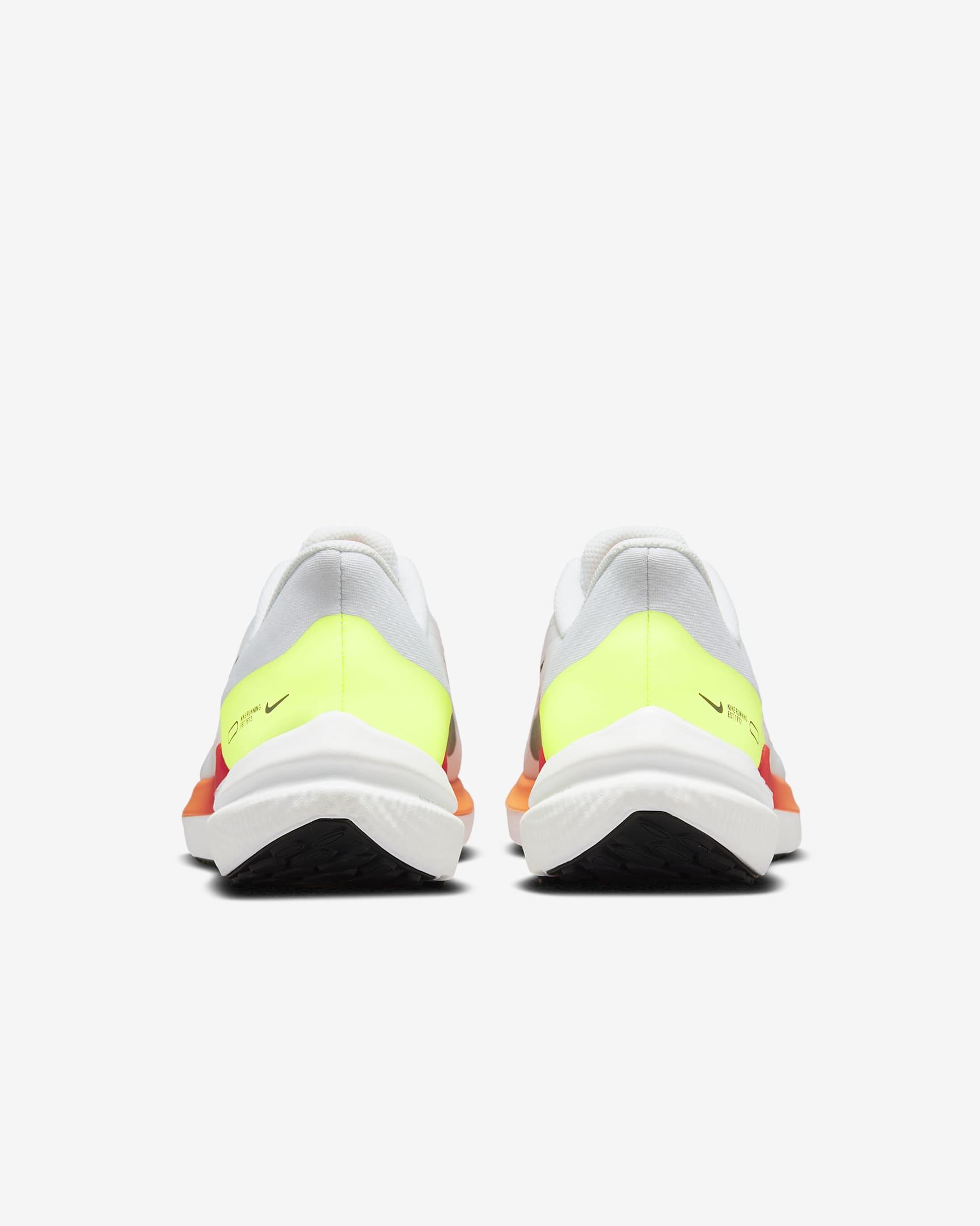 Nike Winflo 9 Men's Road Running Shoes - White/Total Orange/Bright Crimson/Black