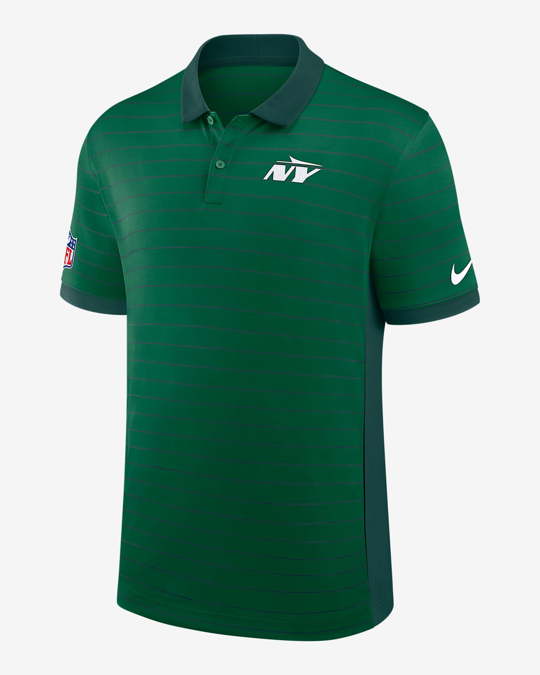 New York Jets Sideline Victory Stripe Men's Nike Dri-FIT NFL Polo - Green
