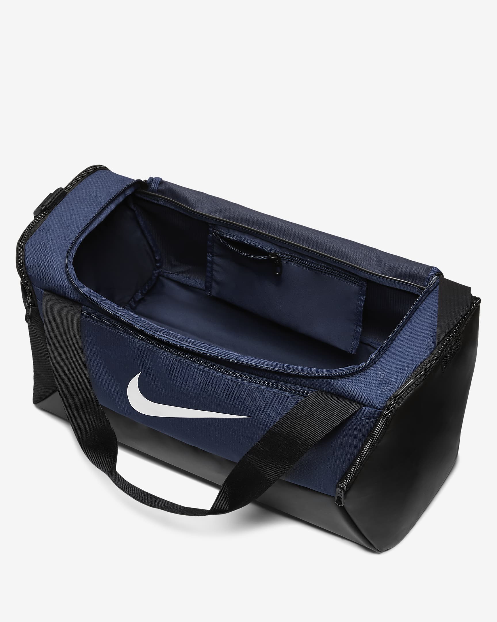 Nike Brasilia 9,5 Bossa d'esport d'entrenament (petita, 41 l) - Midnight Navy/Negre/Blanc