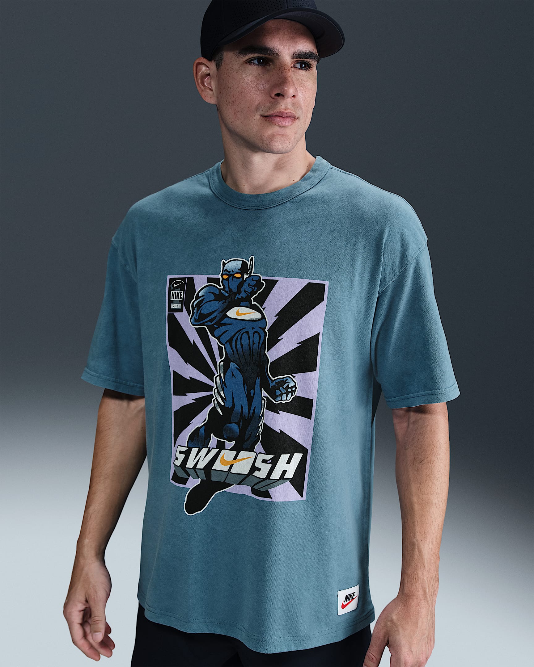 Nike Men's Max90 Fitness T-Shirt - Smokey Blue