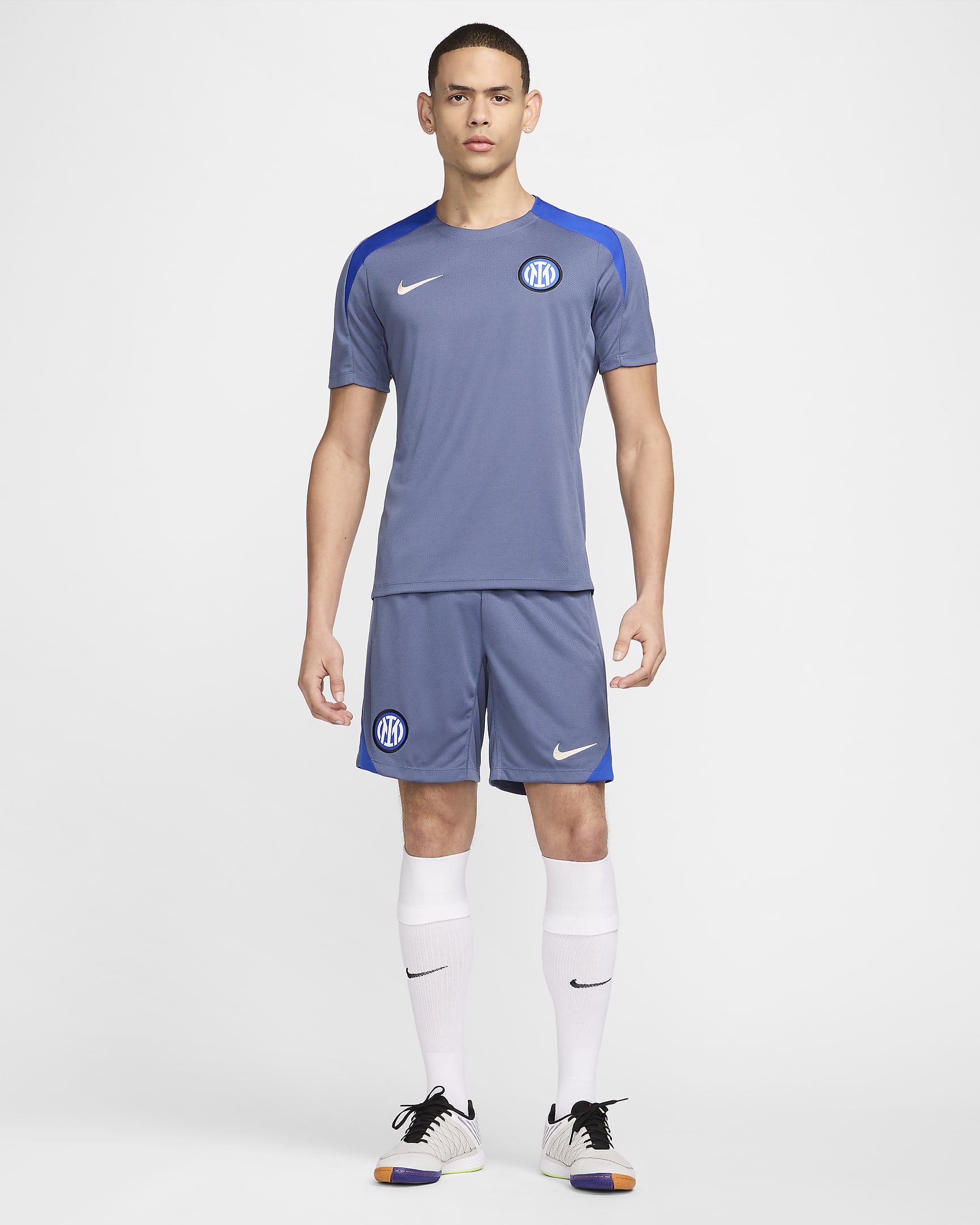 Inter Milan Strike Nike Dri-FIT knit voetbalshorts voor heren - Diffused Blue/Lyon Blue/Sanddrift