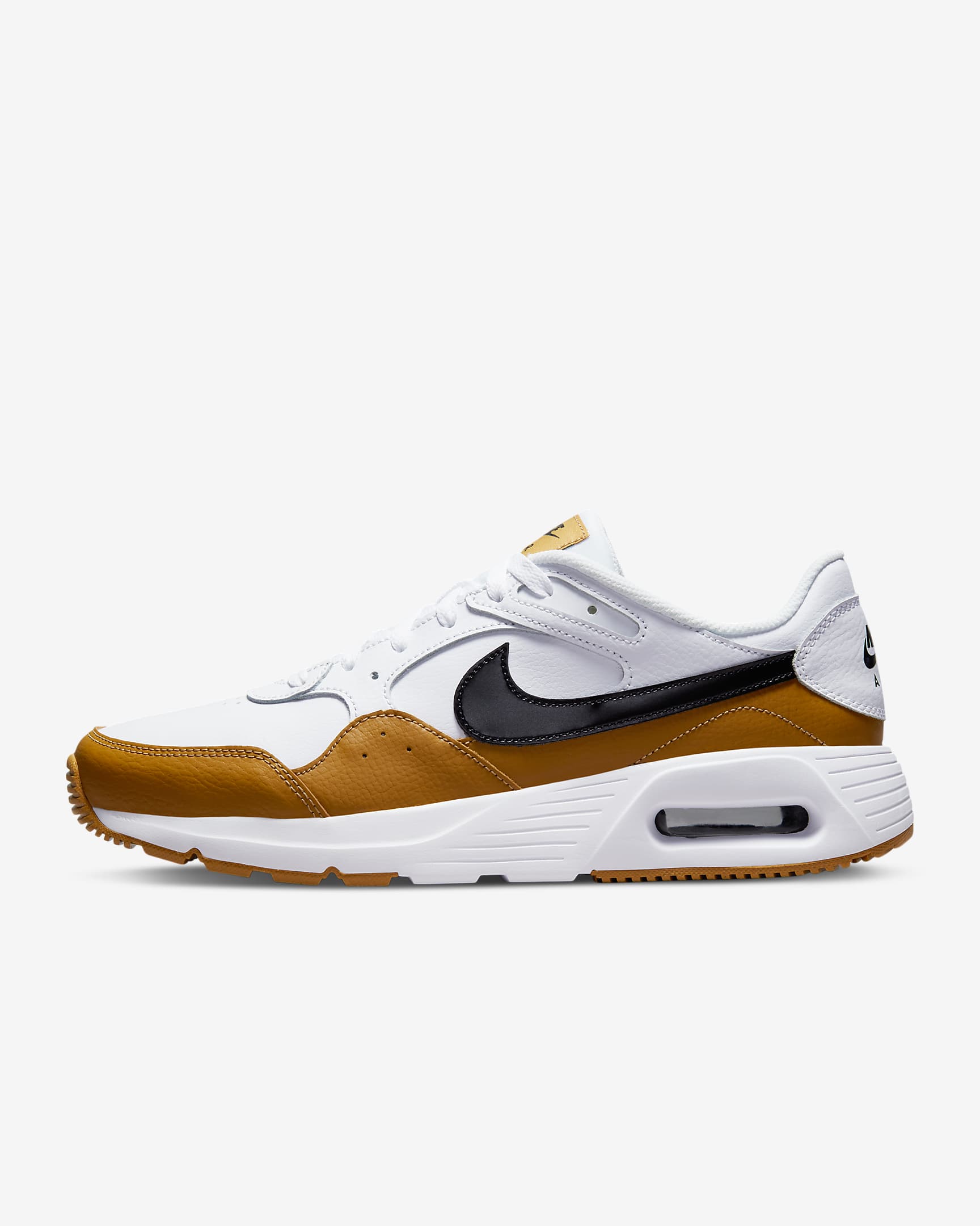 Nike Air Max SC Leather Men's Shoes - White/Wheat/Black