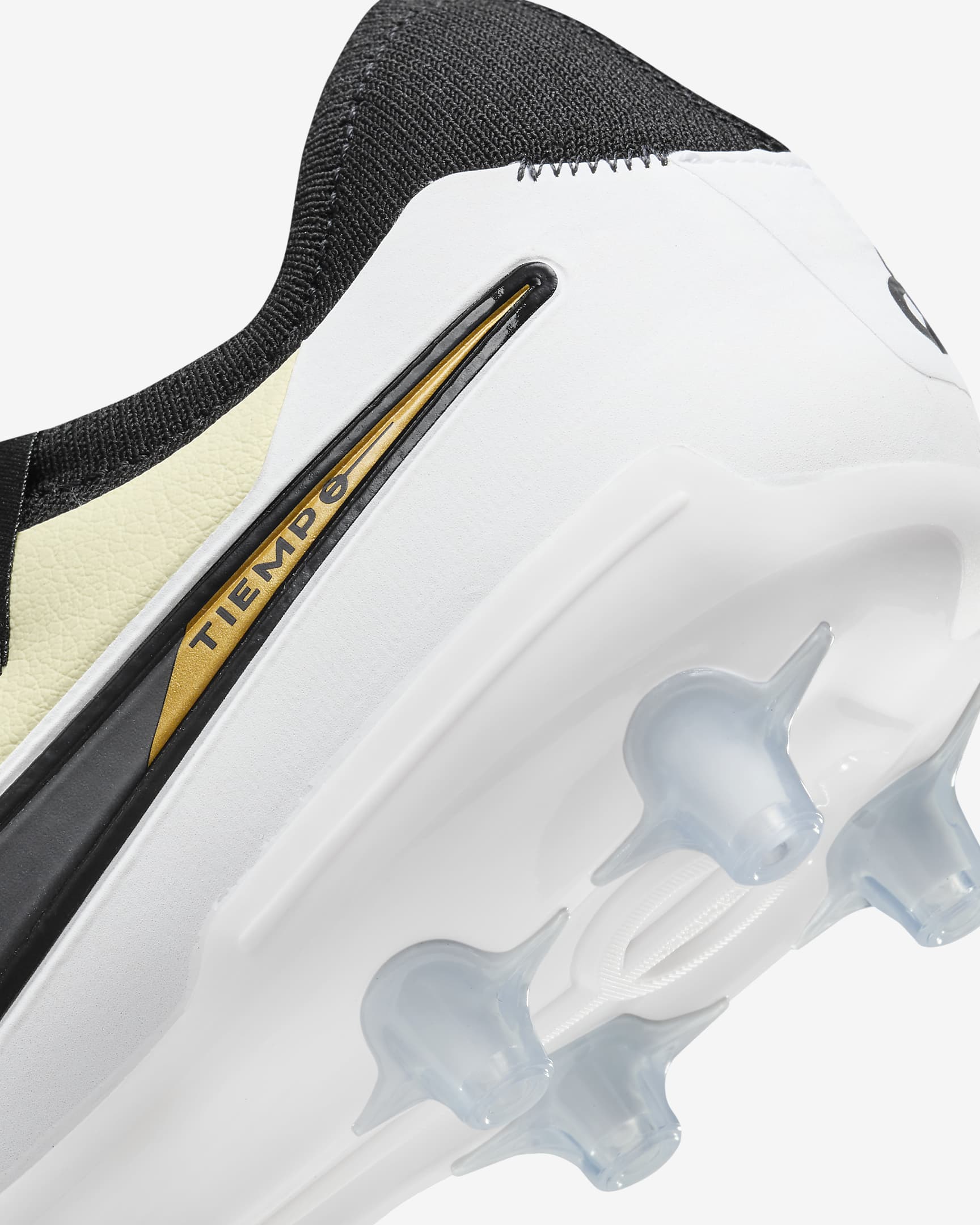 Nike Tiempo Legend 10 Pro Artificial-Grass Low-Top Soccer Cleats - Lemonade/Metallic Gold Coin/Black