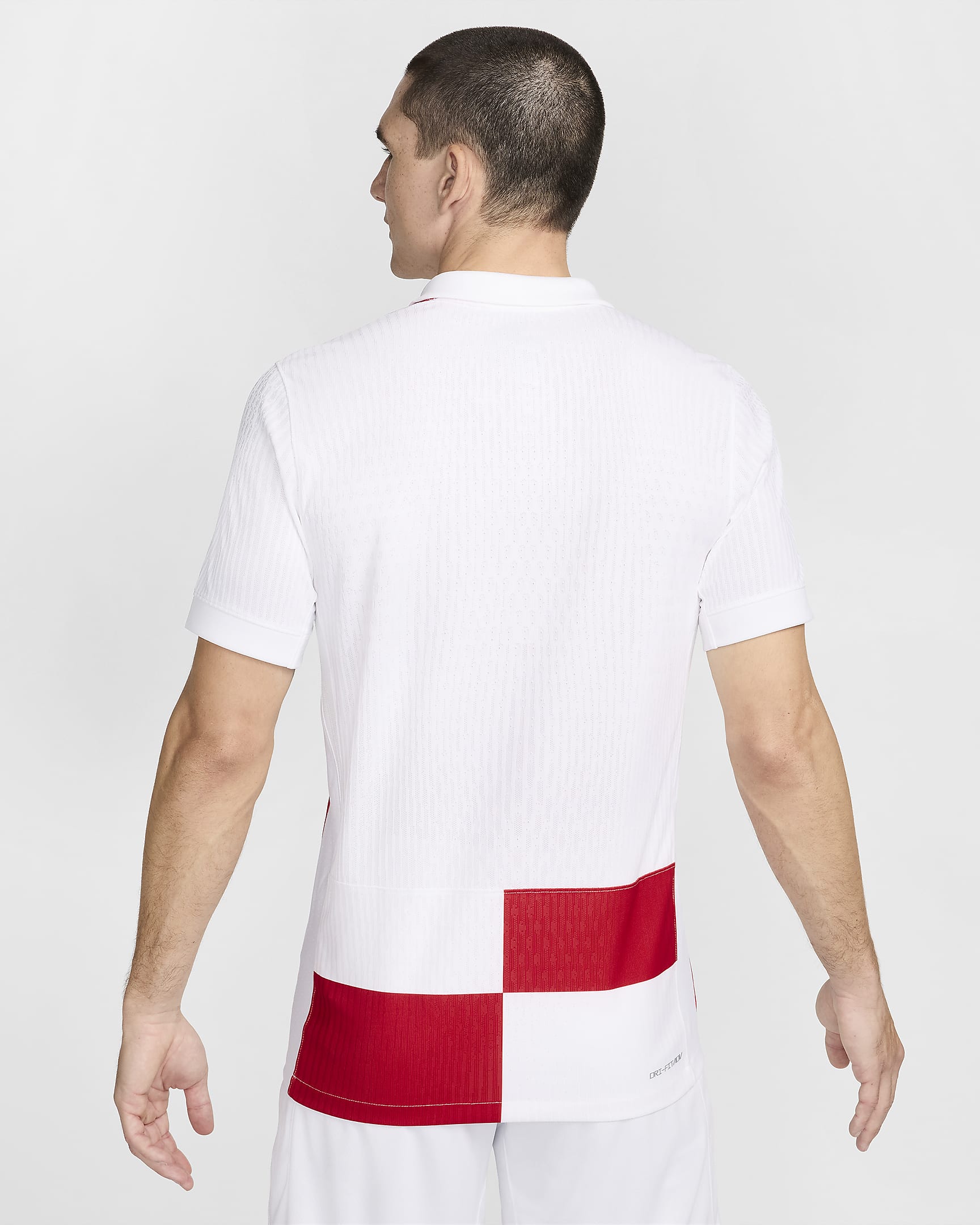 Maillot de foot à manches courtes authentique Nike Dri-FIT ADV Croatie 2024/25 Match Domicile pour homme - Blanc/University Red/Blanc