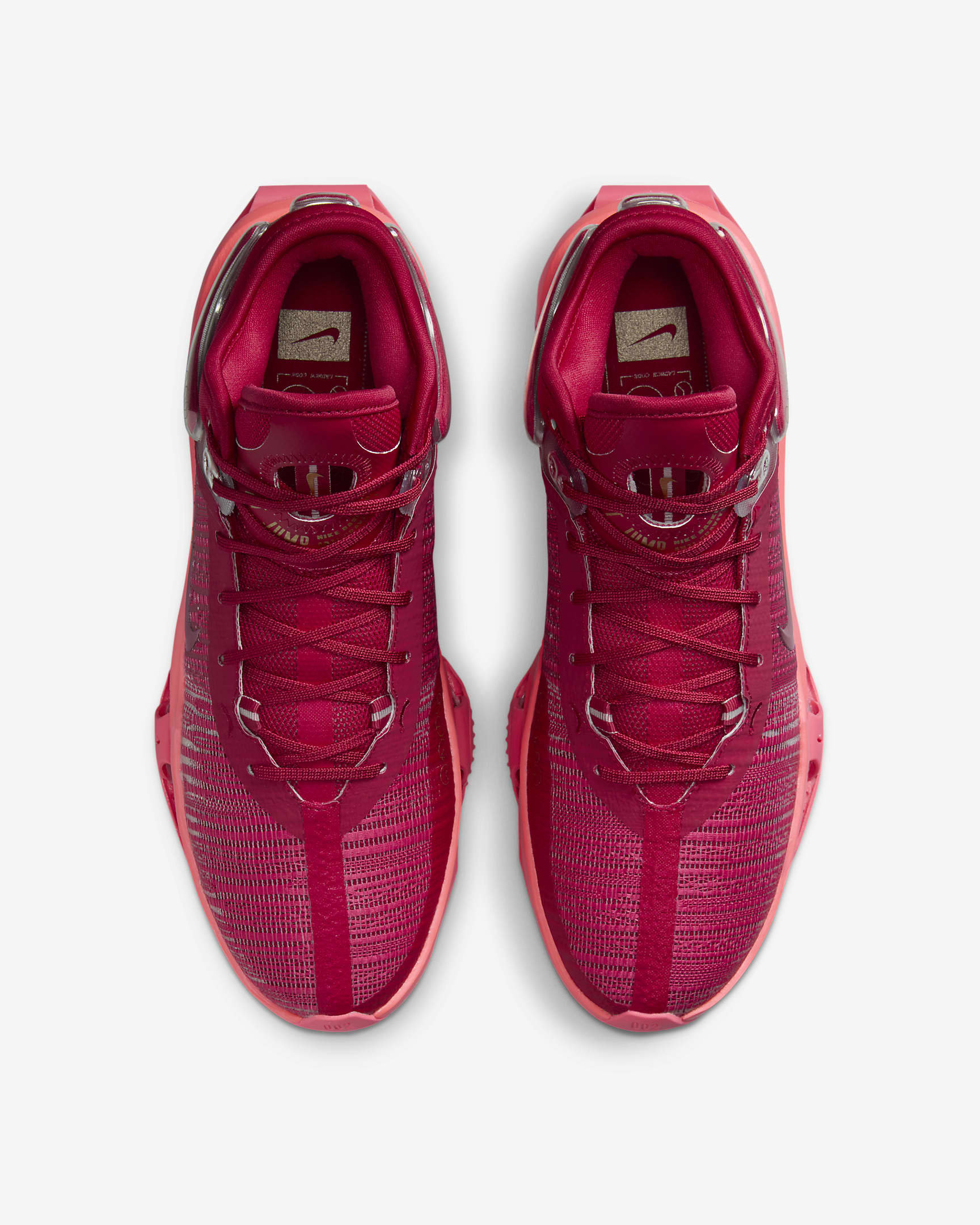 Nike G.T. รองเท้าบาสเก็ตบอลผู้ชาย Jump 2 EP - Mystic Hibiscus/Hot Punch/Gym Red/Metallic Red Bronze