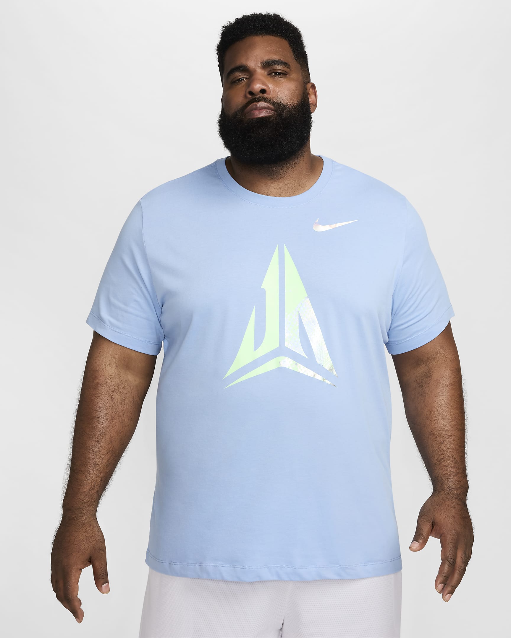 Pánské basketbalové tričko Dri-FIT Ja - Light Blue