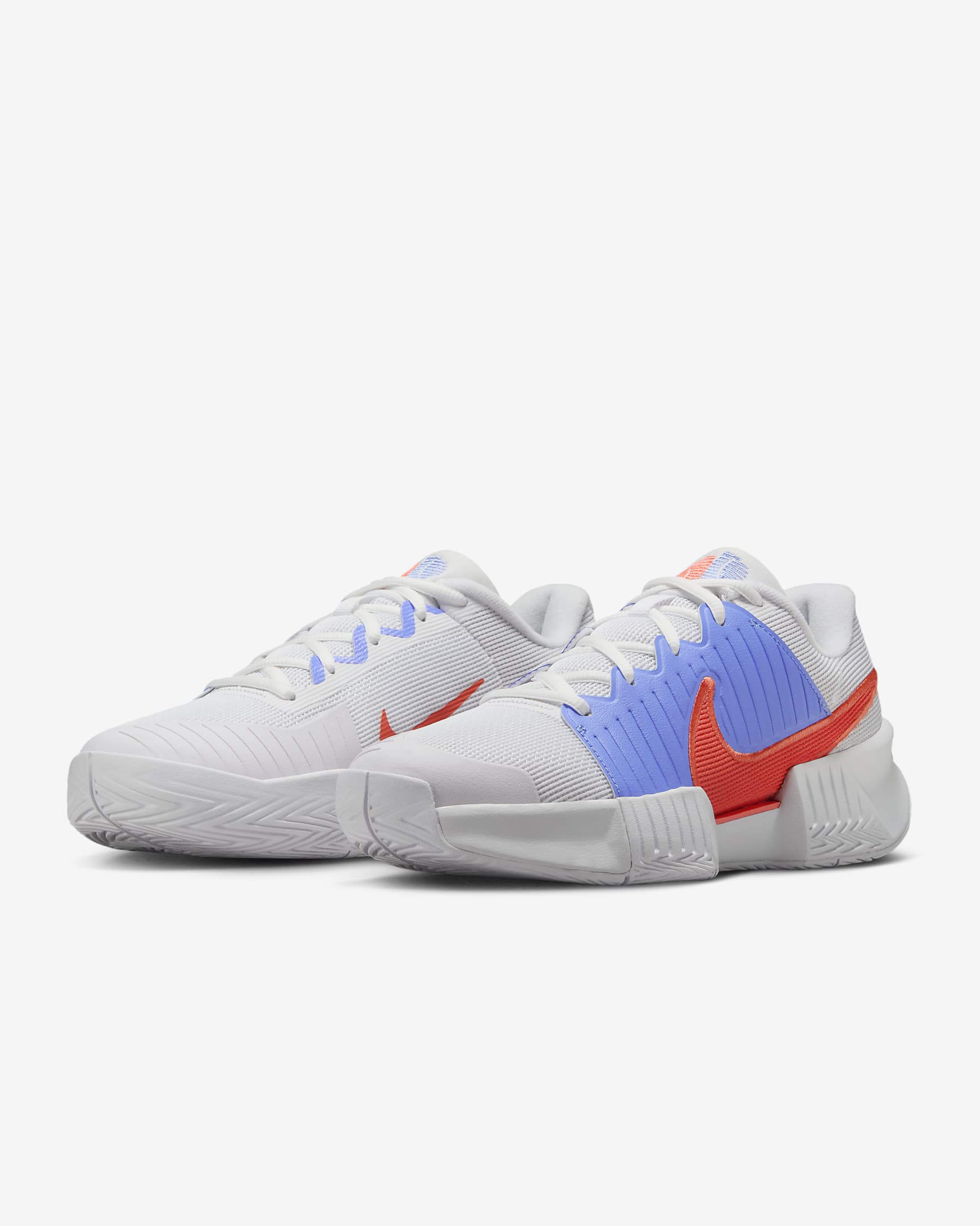 Nike GP Challenge Pro Women's Hard Court Tennis Shoes - White/Royal Pulse/Light Wild Mango