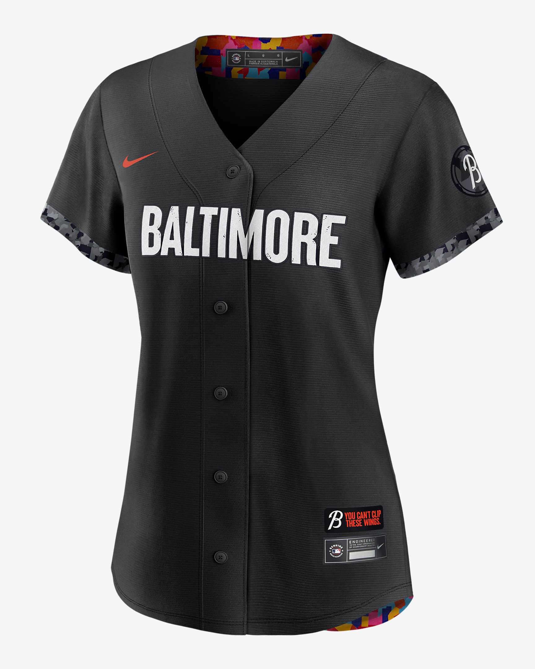 MLB Baltimore Orioles City Connect Women's Replica Baseball Jersey - Black