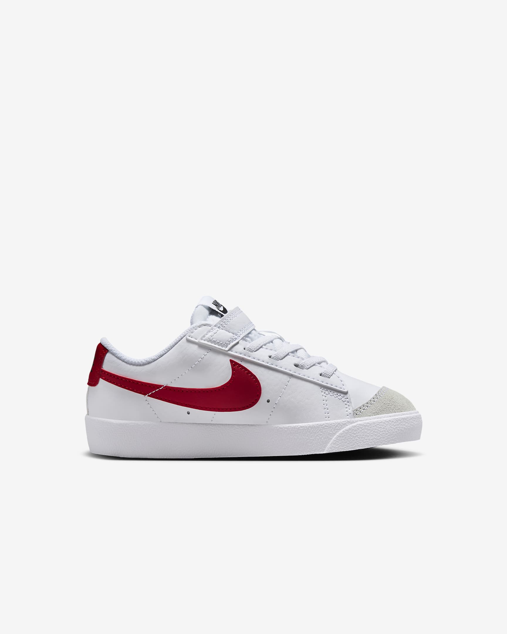 Nike Blazer Low '77 Younger Kids' Shoes - White/Black/Gym Red