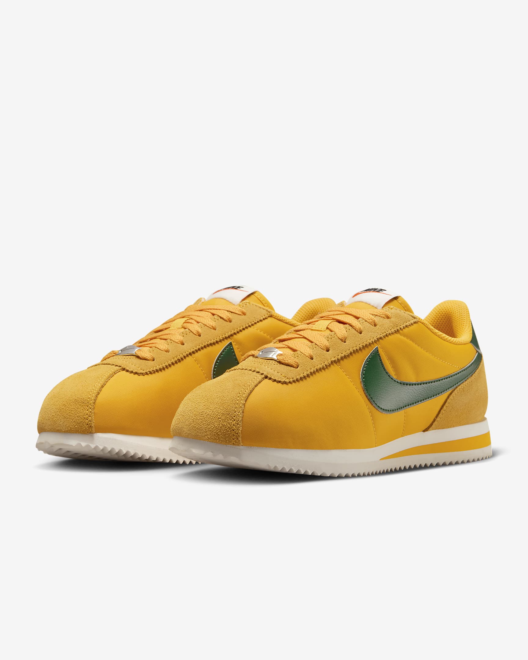 Nike Cortez Textile Zapatillas - Amarillo ocre/Safety Orange/Negro/Gorge Green