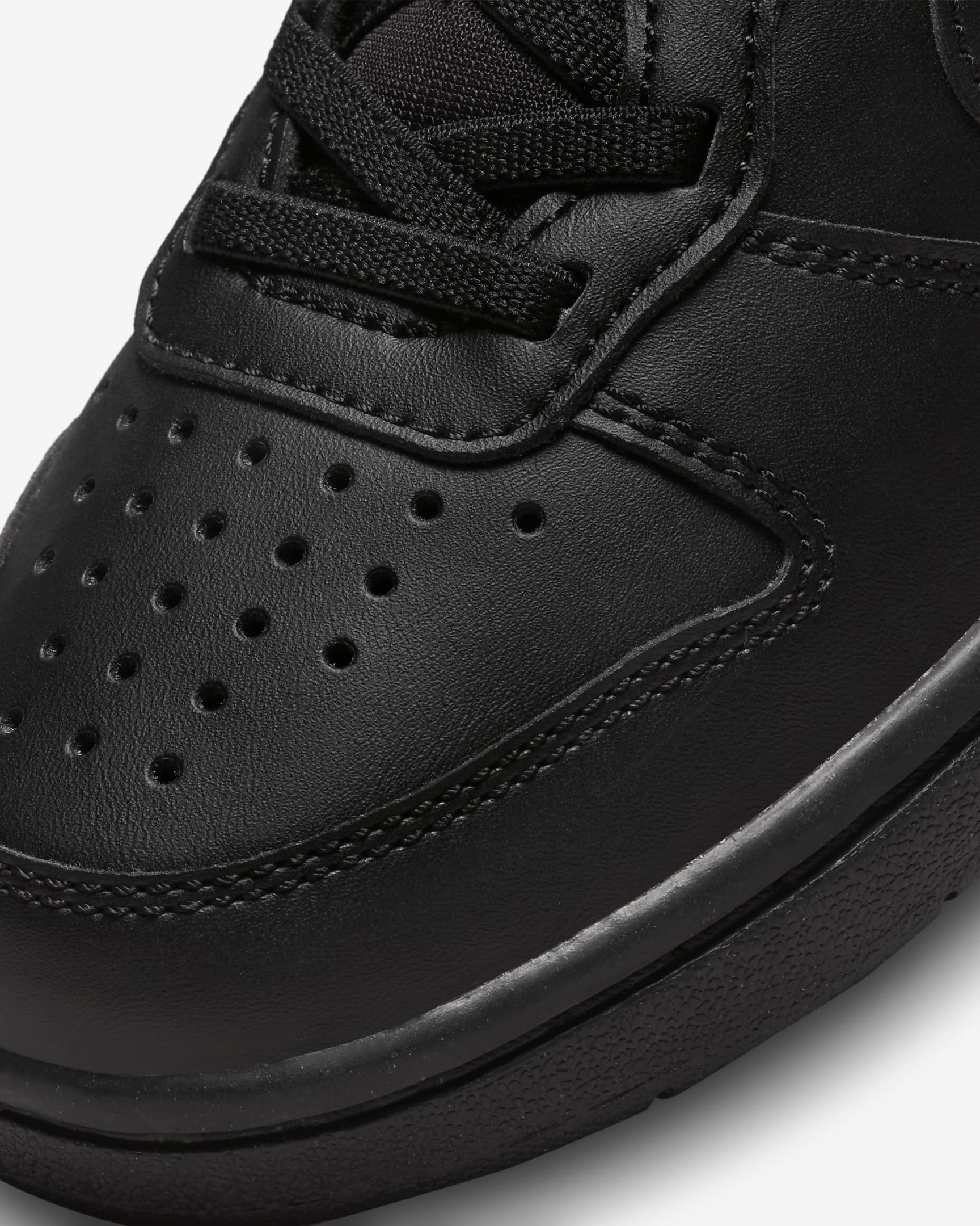 Nike Court Borough Low Recraft Schuh für jüngere Kinder - Schwarz/Schwarz/Schwarz