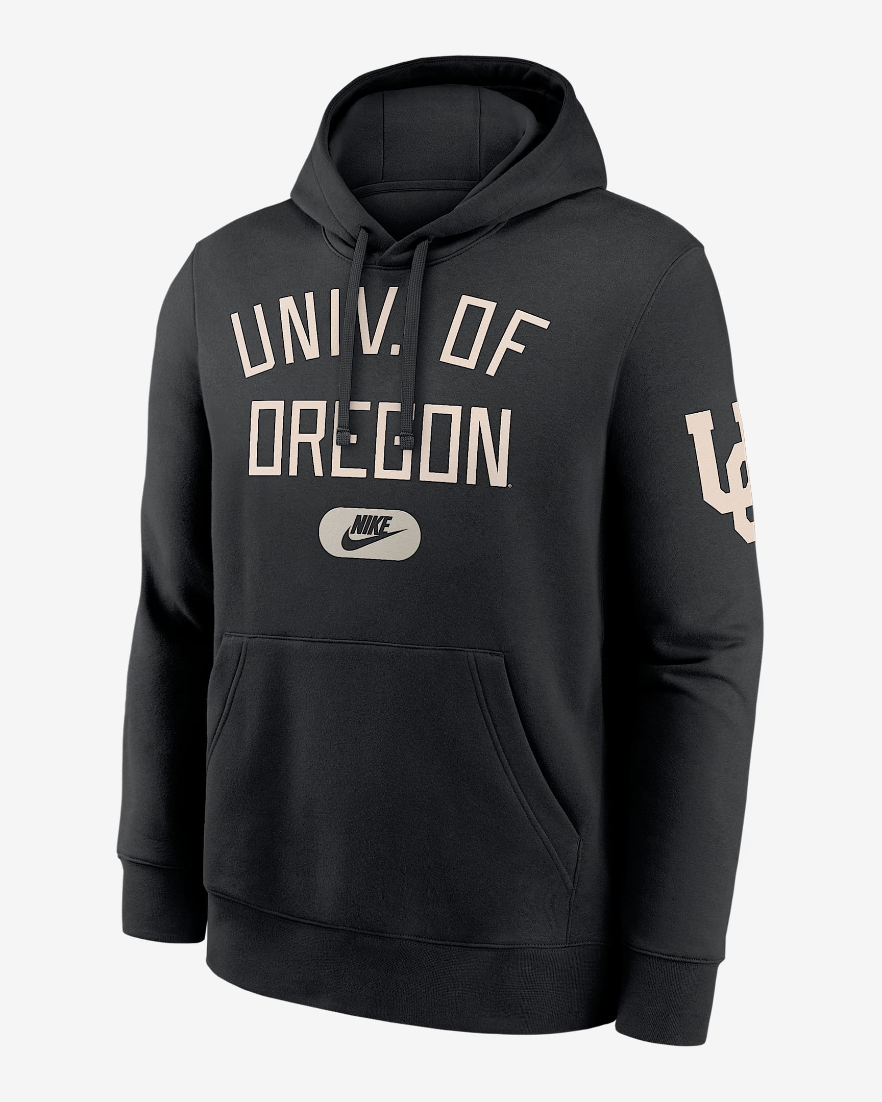 Oregon Club Men's Nike College Pullover Hoodie - Black