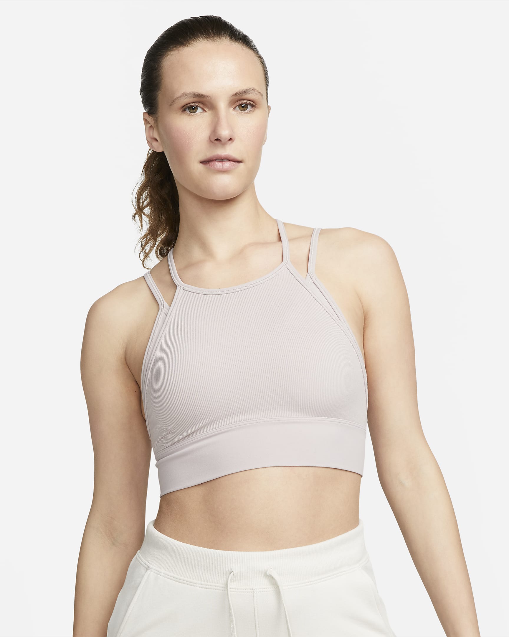 Nike Indy Strappy Women's LightSupport Padded Ribbed Longline Sports