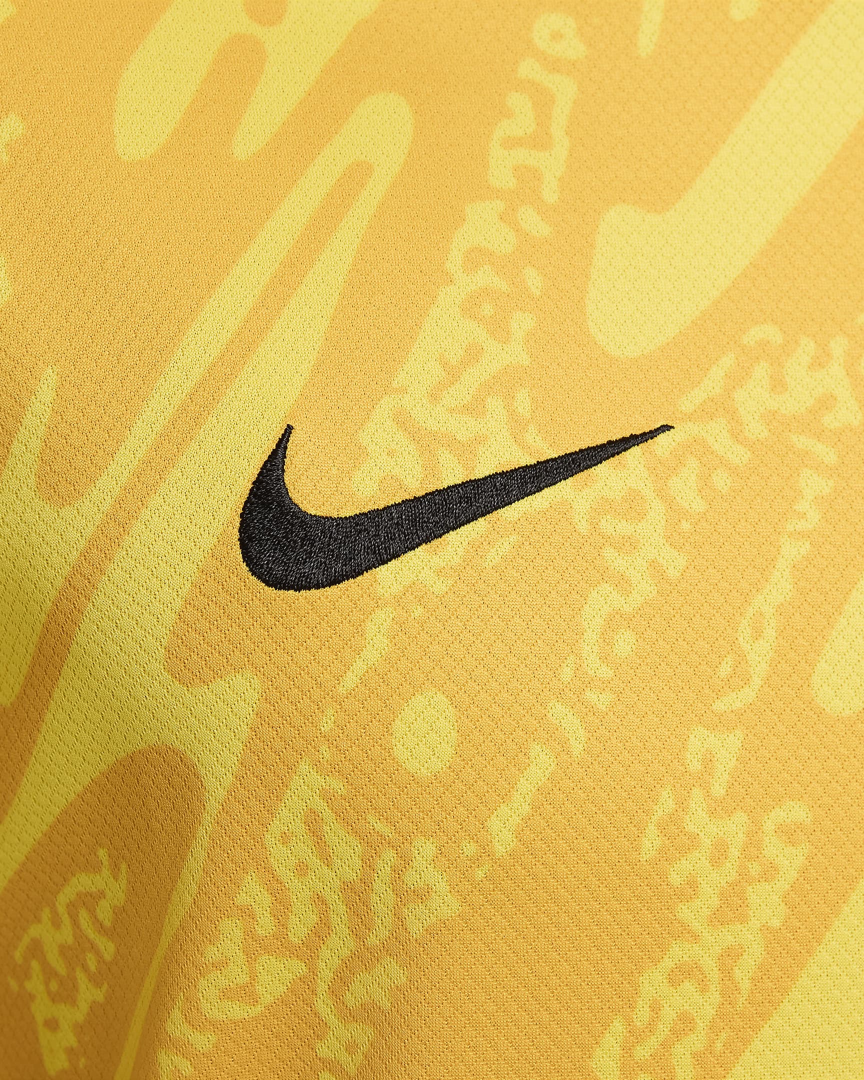 FFF 2024/25 Stadium Nike Dri-FIT Replica fotballdrakt til herre (herrelaget, keeperdrakt) - Tour Yellow/University Gold/Svart