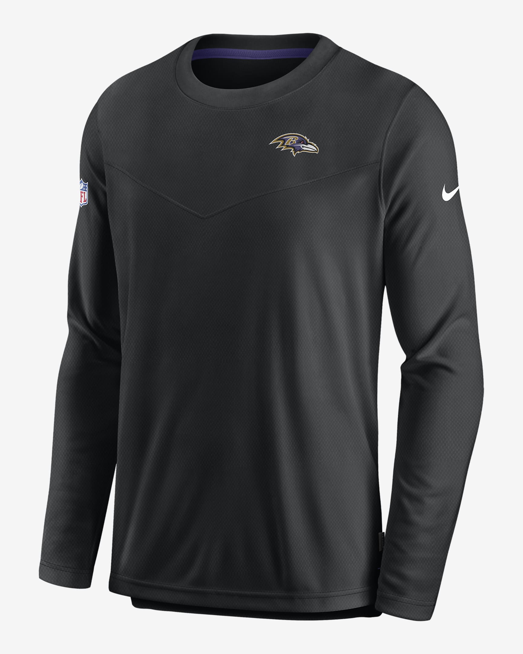 Nike Dri-FIT Lockup (NFL Baltimore Ravens) Men's Long-Sleeve Top - Black/Purple