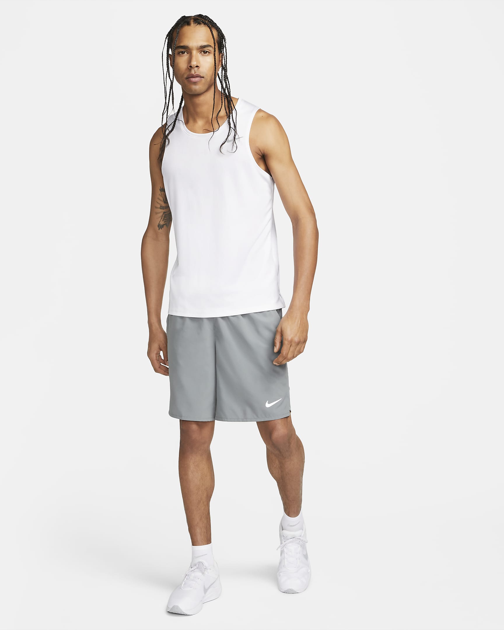 Débardeur de running Dri-FIT Nike Miler pour homme - Blanc