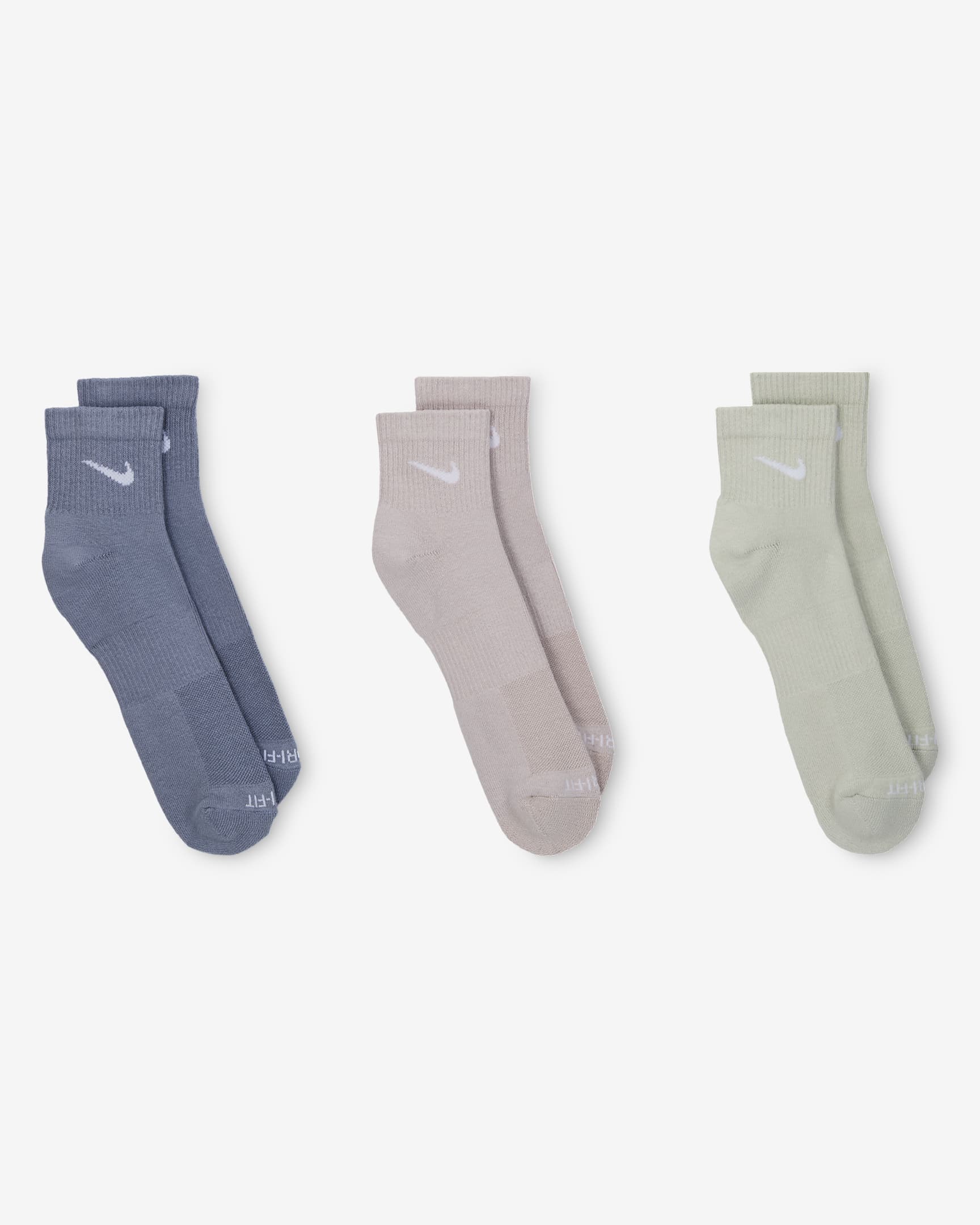 Nike Everyday Plus Cushioned Training Ankle Socks (3 Pairs). Nike.com