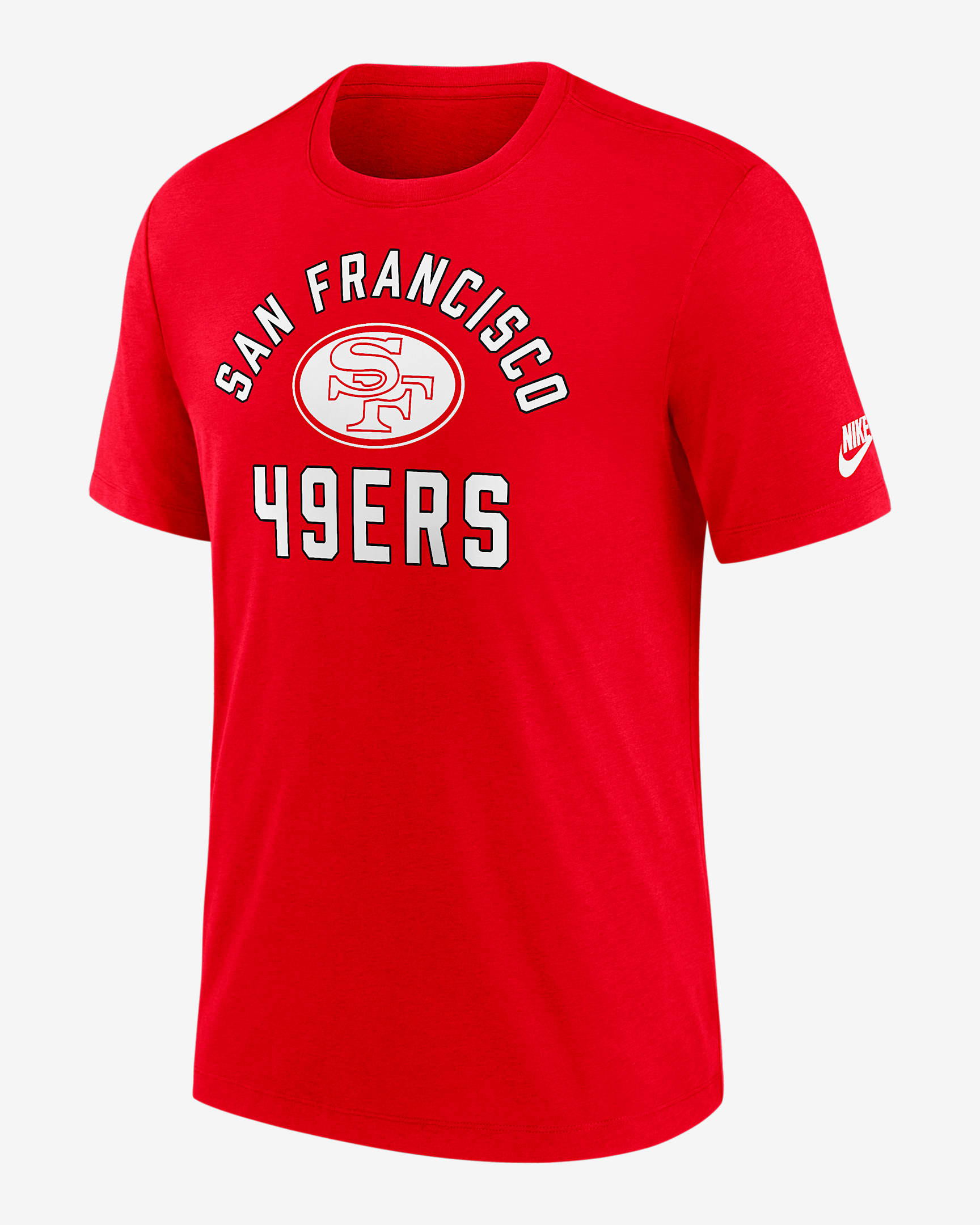 San Francisco 49ers Favorable Timeline Men's Nike NFL T-Shirt - University Red