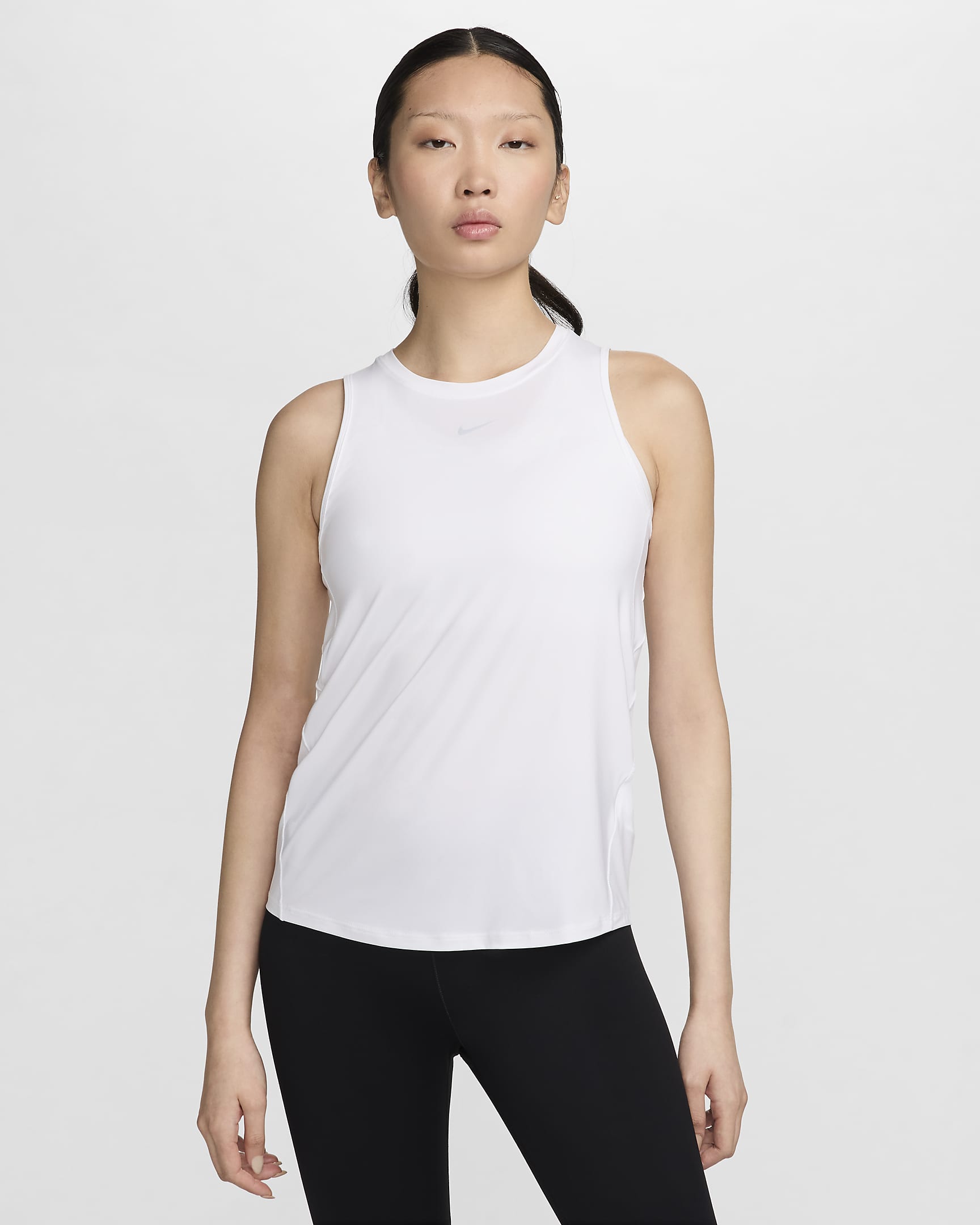 Nike One Classic Women's Dri-FIT Tank Top - White/Black