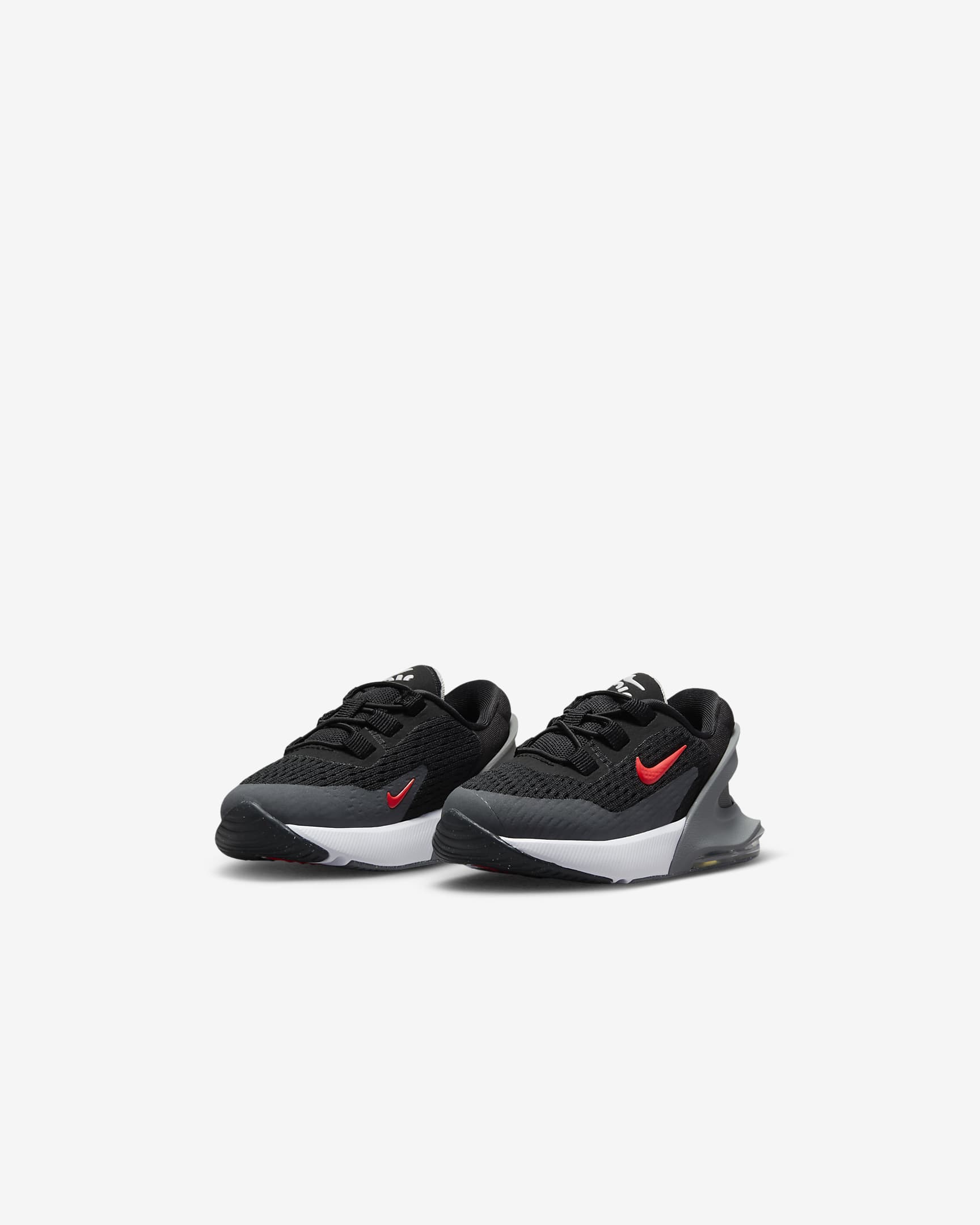 Nike Air Max 270 GO Baby/Toddler Easy On/Off Shoes - Black/Smoke Grey/Anthracite/Bright Crimson