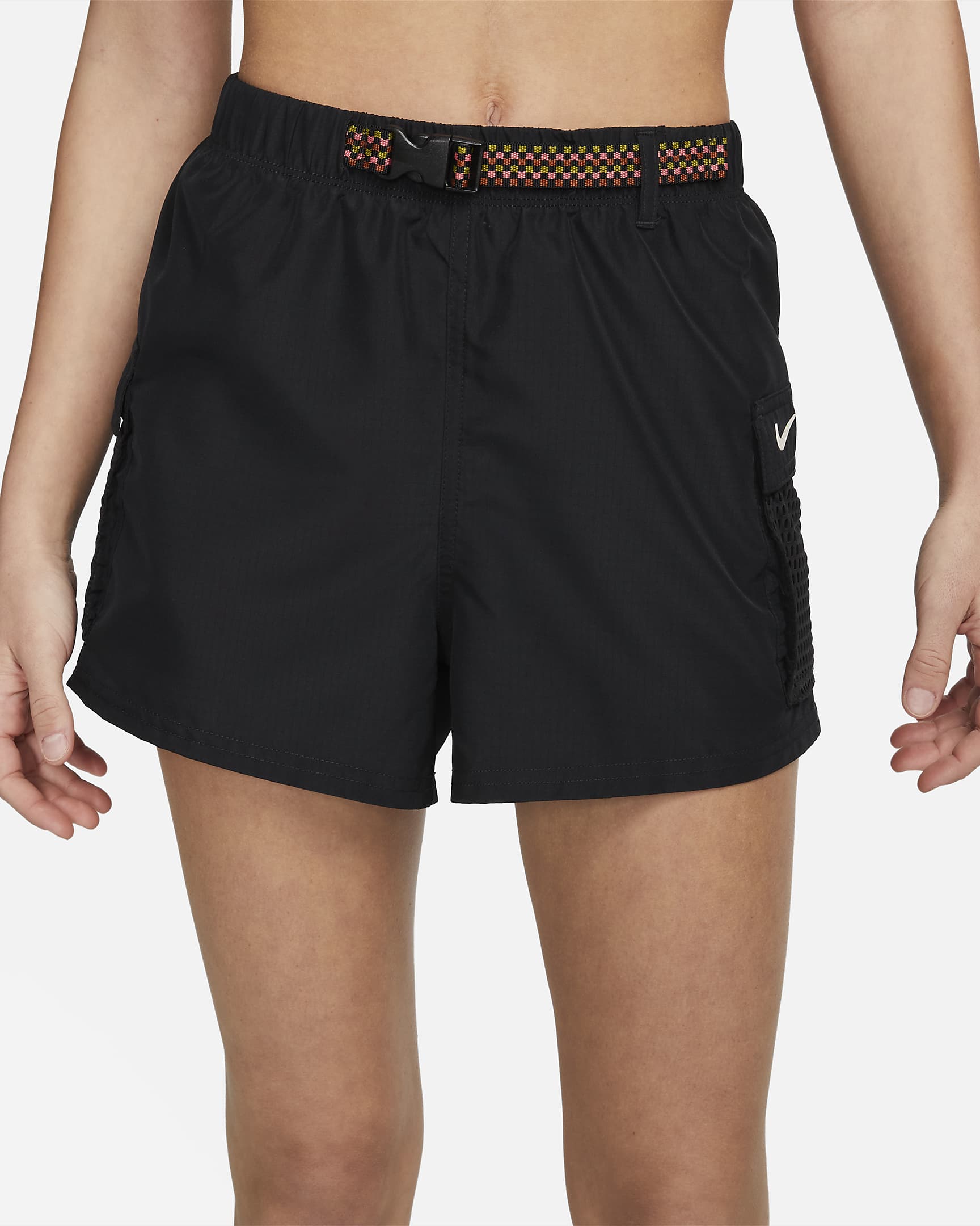 Shorts de natación cargo para mujer Nike - Negro