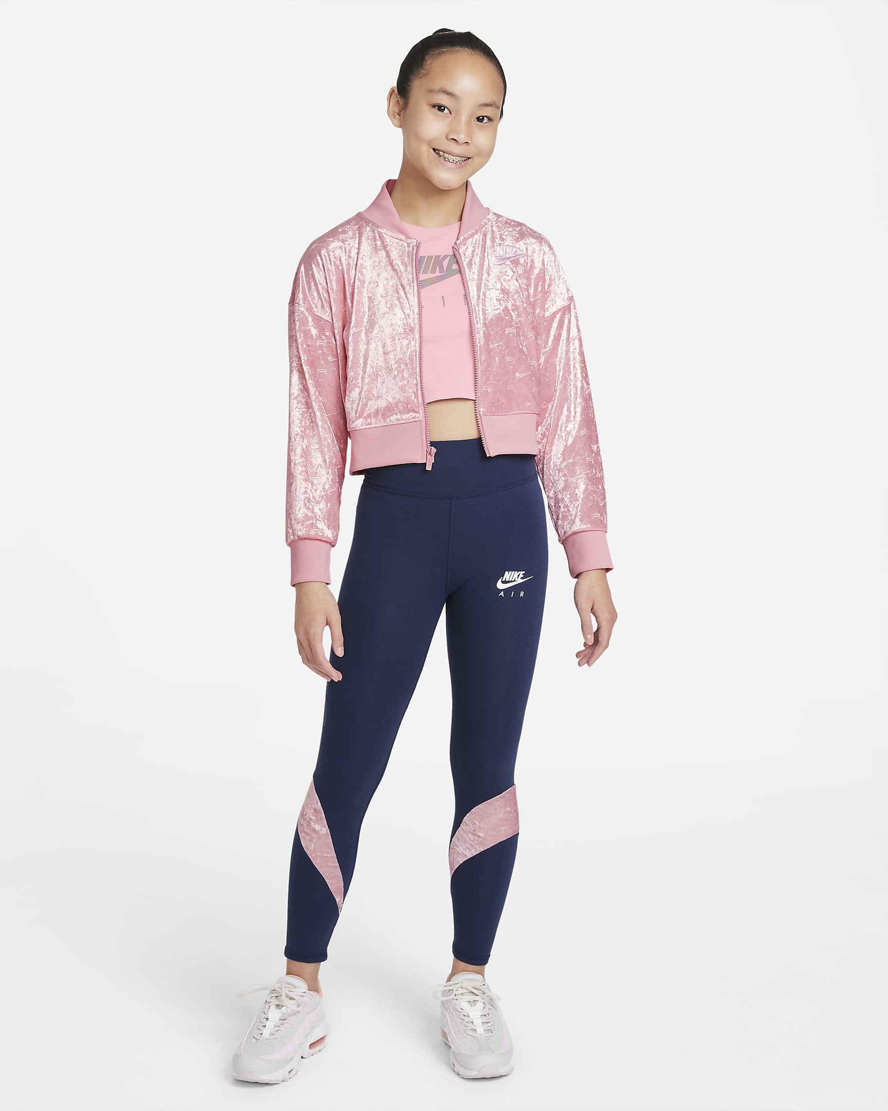 Nike Air Older Kids' (Girls') Crop Jacket. Nike ID