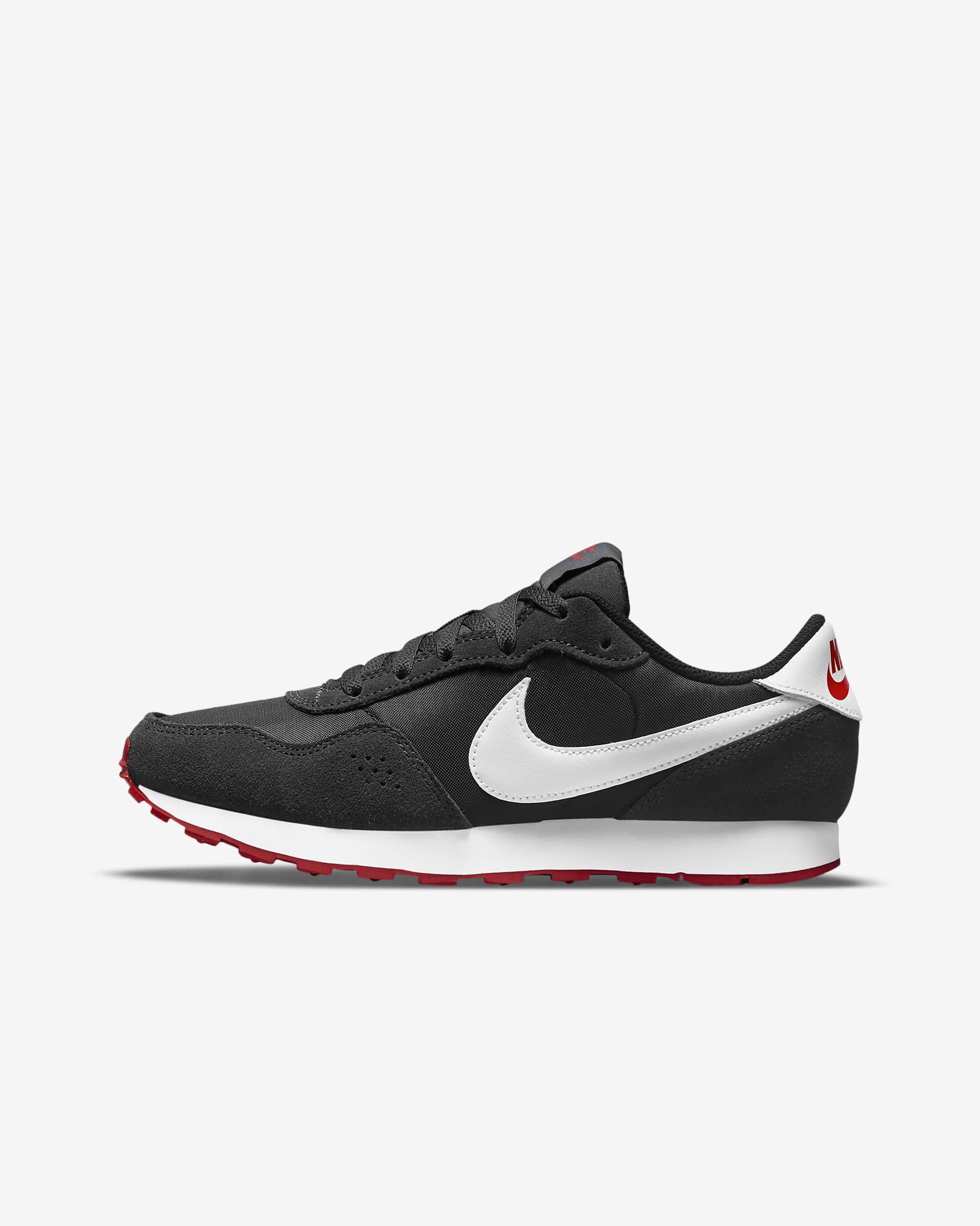 Nike MD Valiant Big Kids' Shoes - Black/Dark Smoke Grey/University Red/White