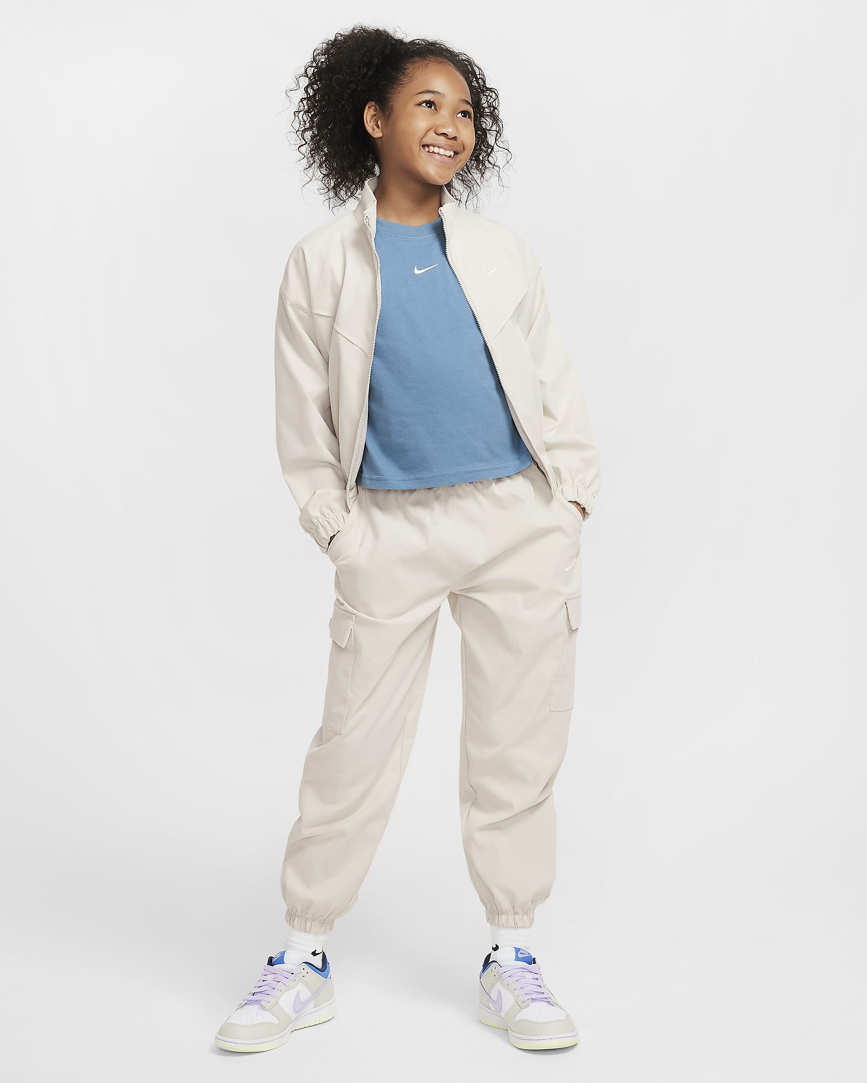 Nike Sportswear Essential Older Kids' (Girls') T-Shirt - Aegean Storm