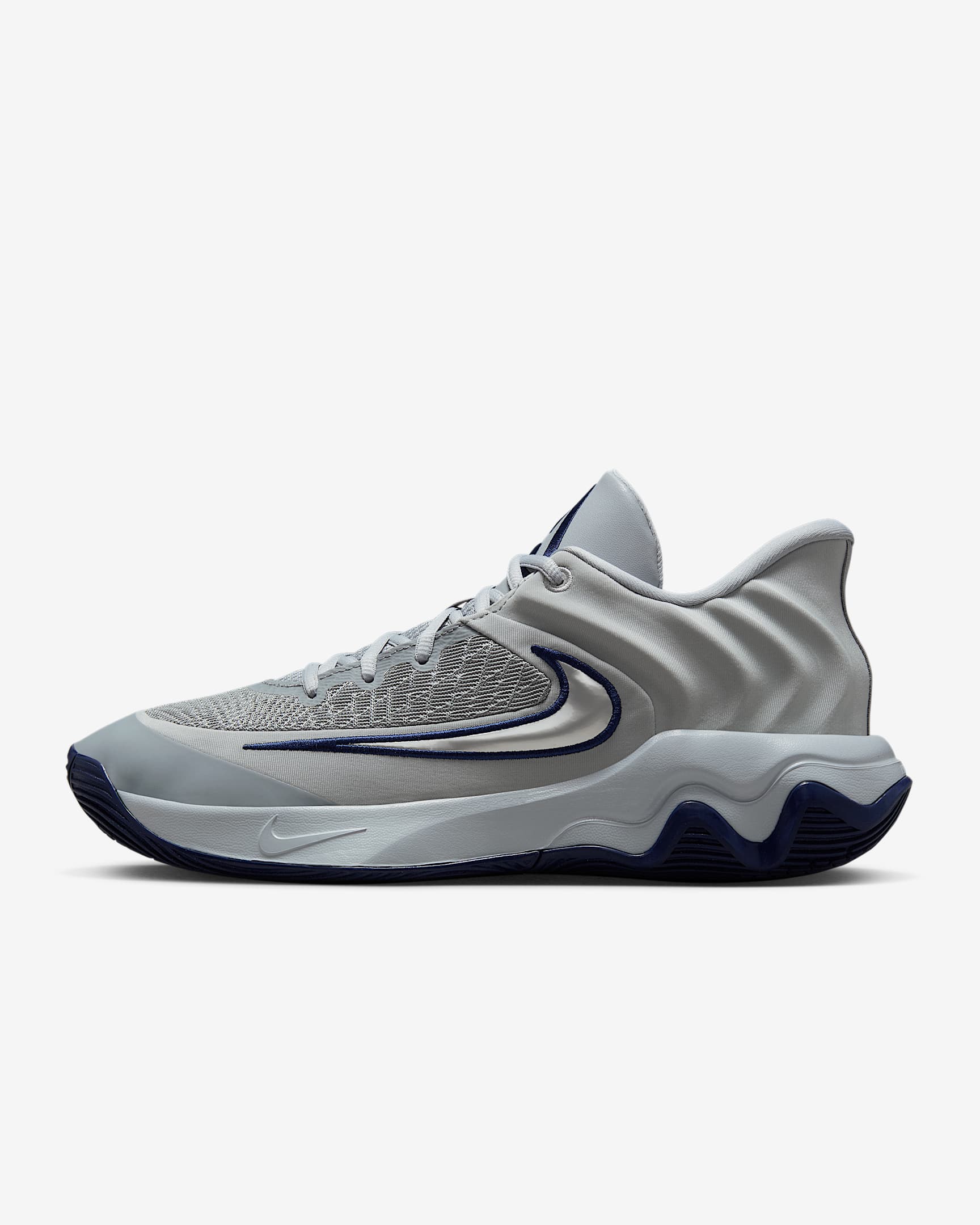 Giannis Immortality 4 Basketball Shoes - Wolf Grey/Pure Platinum/Midnight Navy/Metallic Platinum