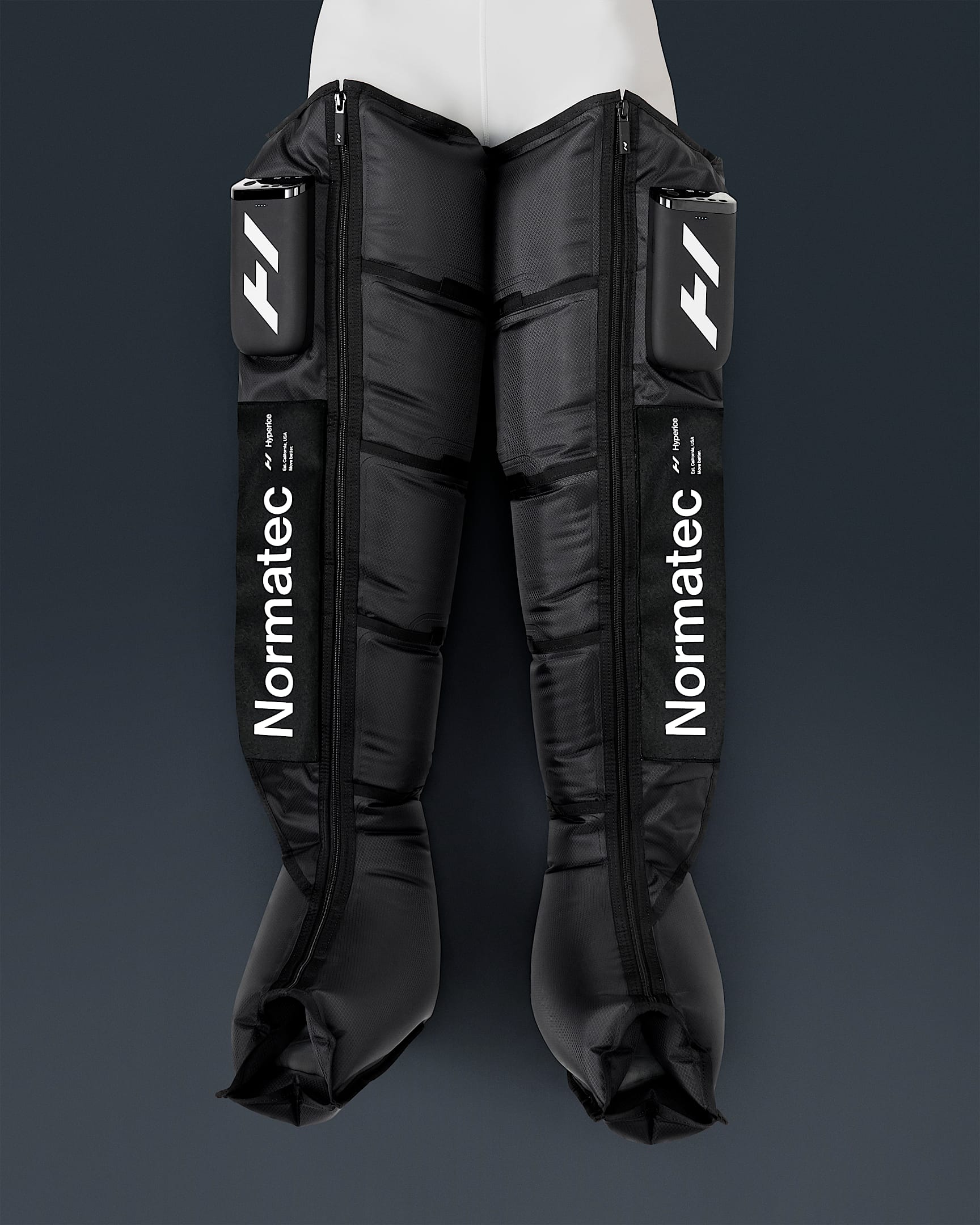 Hyperice Normatec Elite Dynamic Air Compression Boots - Black/White