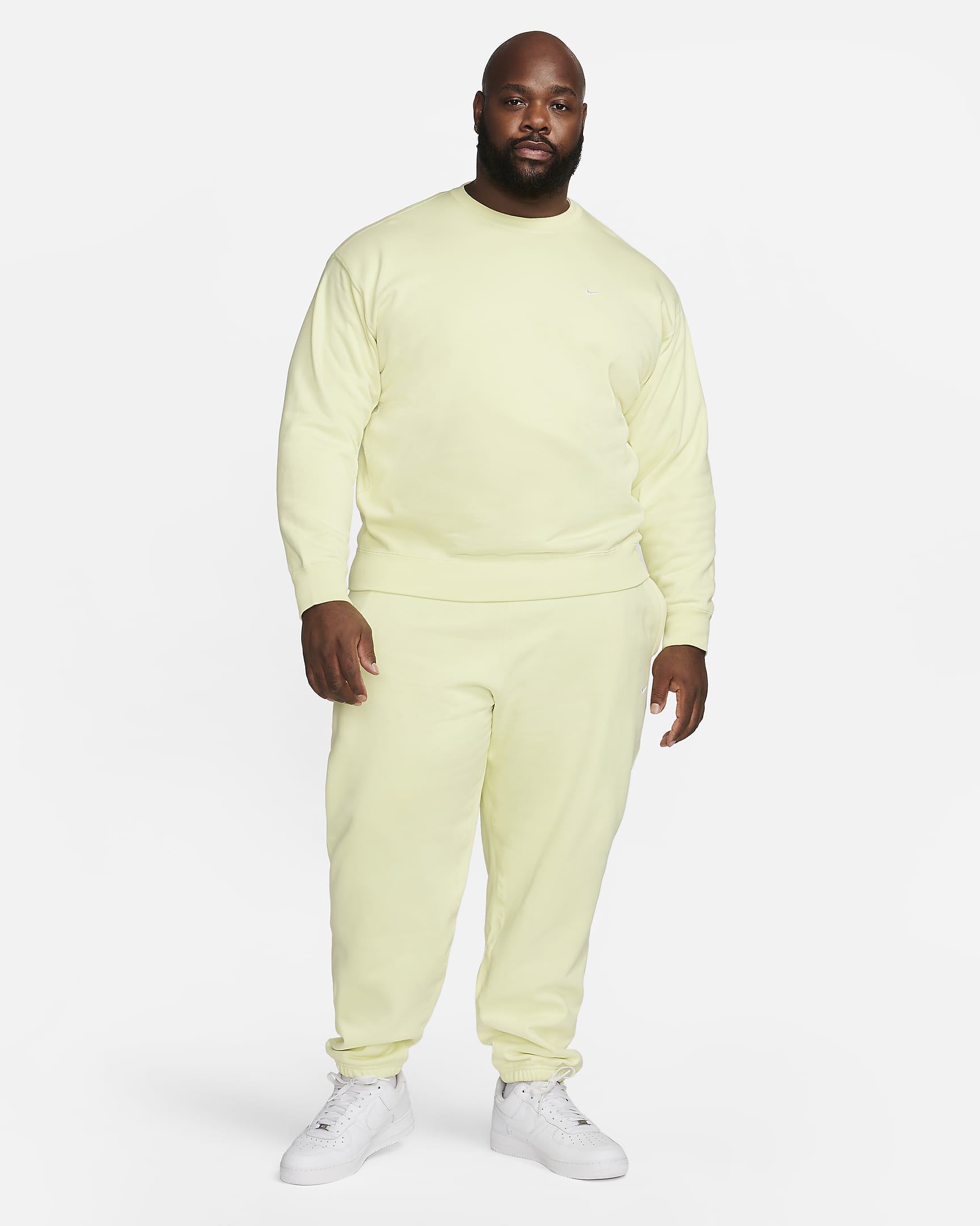 nikelab solo swoosh fleece crew
