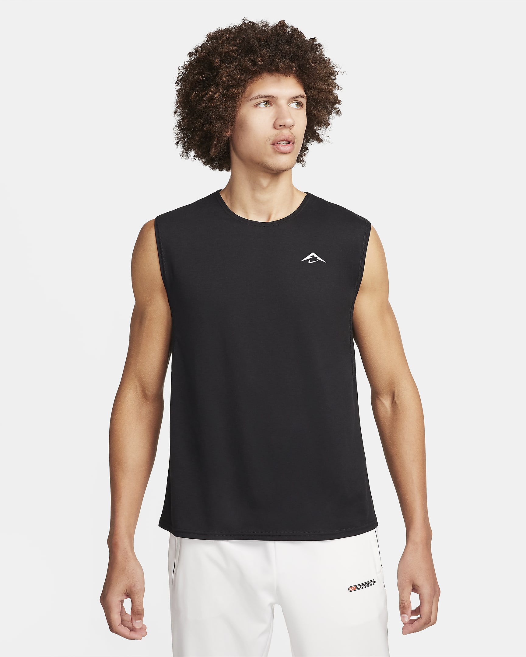 Ärmelloses Nike Solar Chase Dri-FIT-Laufoberteil für Herren - Schwarz/Anthracite/Summit White