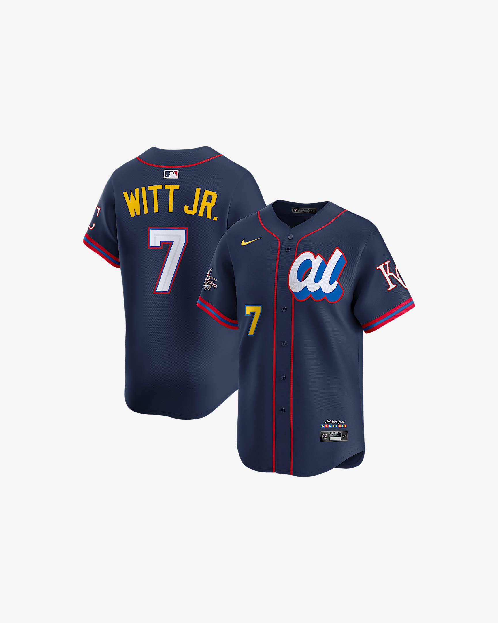 Bobby Witt Jr. American League 2025 Home Run Derby Men's Nike Dri-FIT ADV MLB Limited Jersey - Midnight Navy