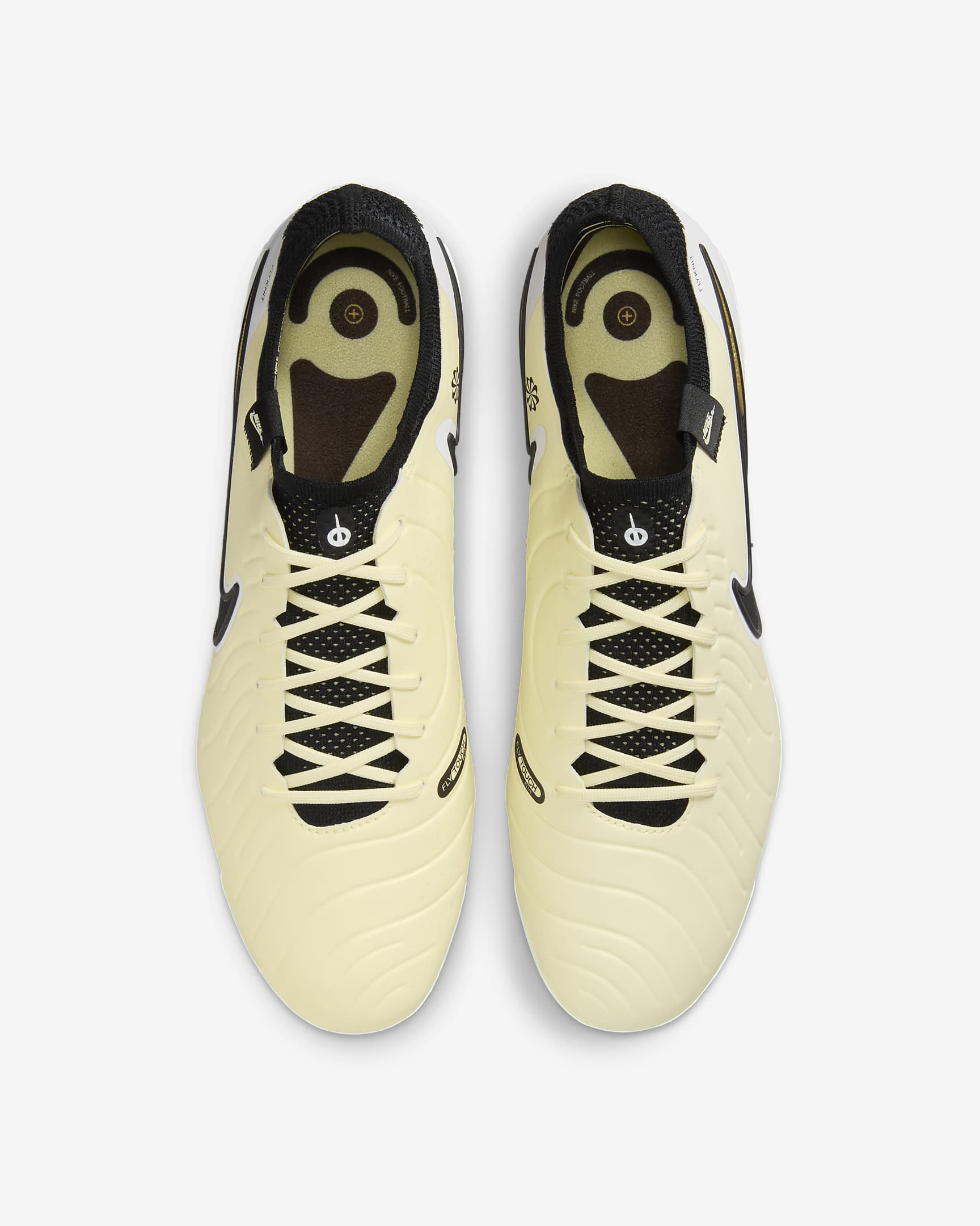 Nike Tiempo Legend 10 Elite Firm-Ground Low-Top Soccer Cleats - Lemonade/Metallic Gold Coin/Black