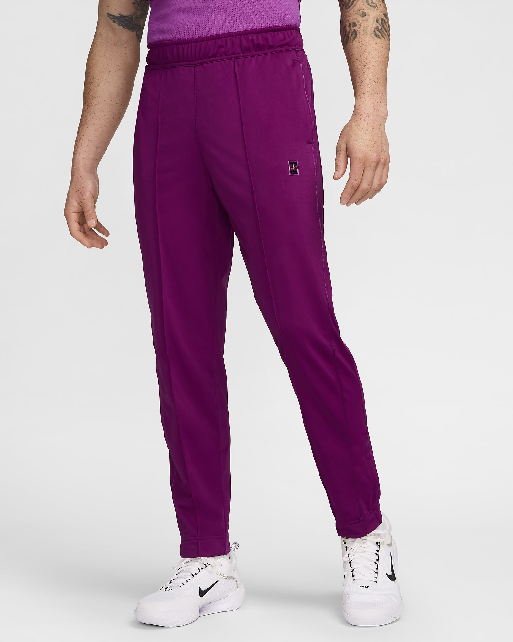 Pantalones de tenis para hombre NikeCourt - Sangría/Rojo picante