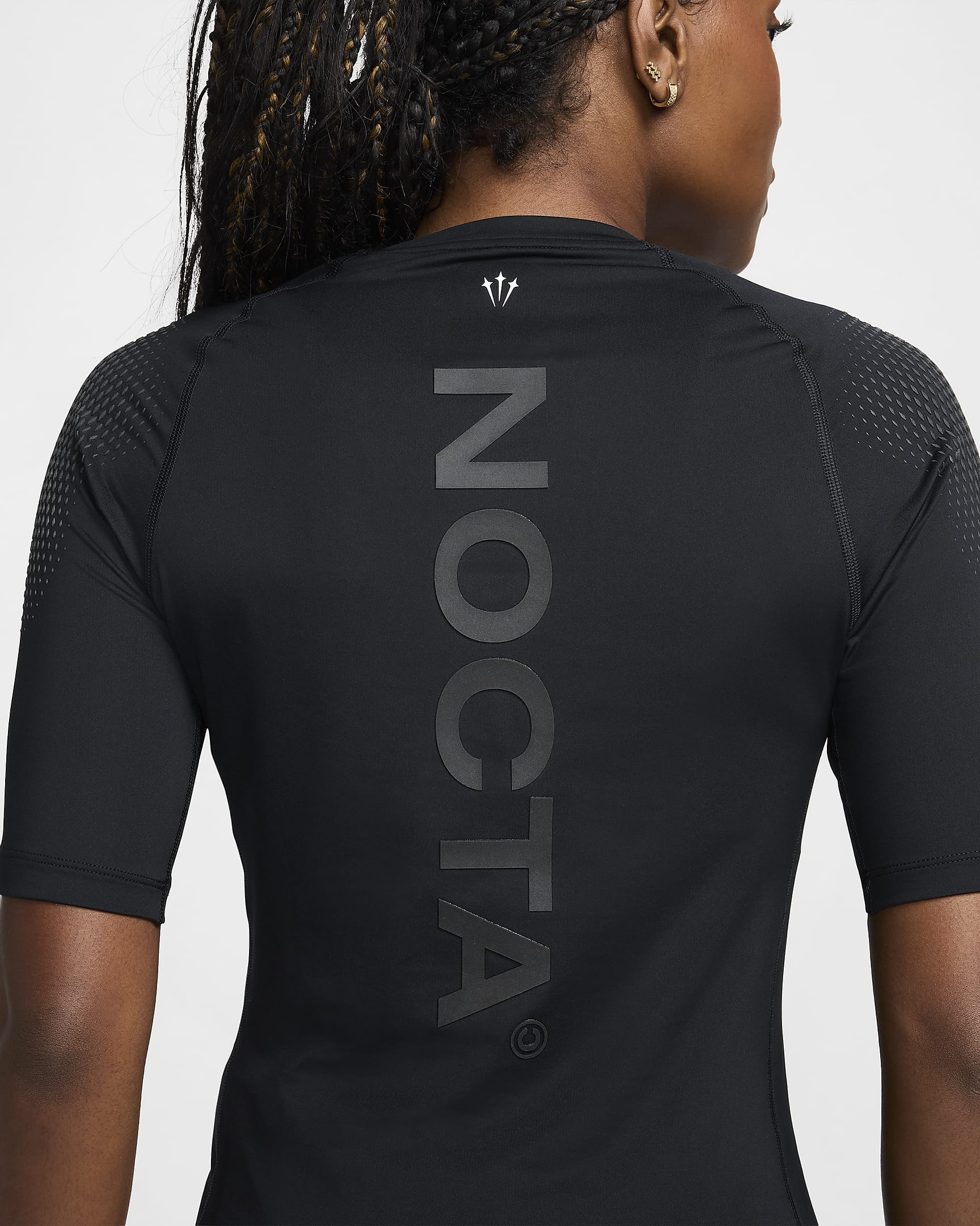 NOCTA Men's Short-Sleeve Base Layer Top - Black/White/White