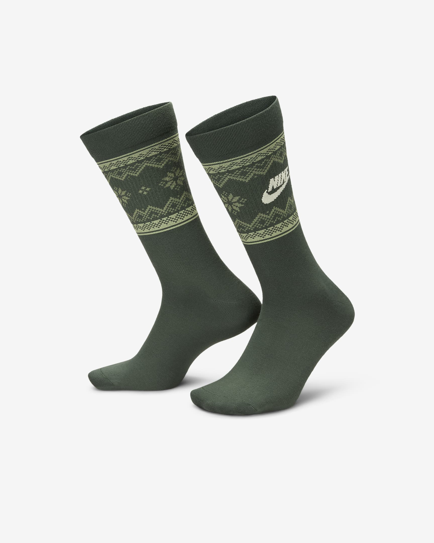 Calcetas (1 par) Nike Everyday Essentials - Verde vintage/Verde aceite/Leche de coco