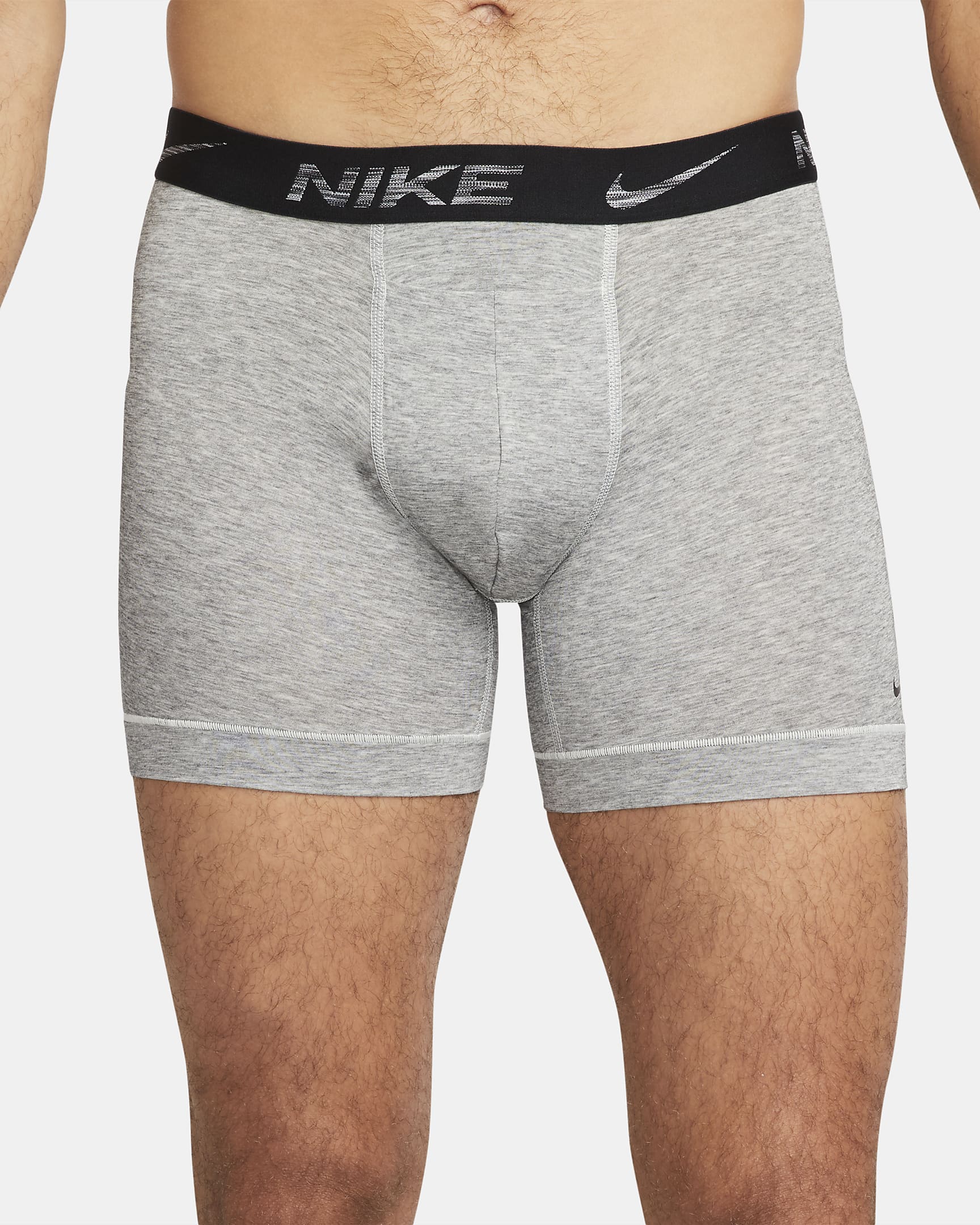 Nike Dri-FIT ReLuxe Men's Boxer Briefs (2-Pack) - Grey