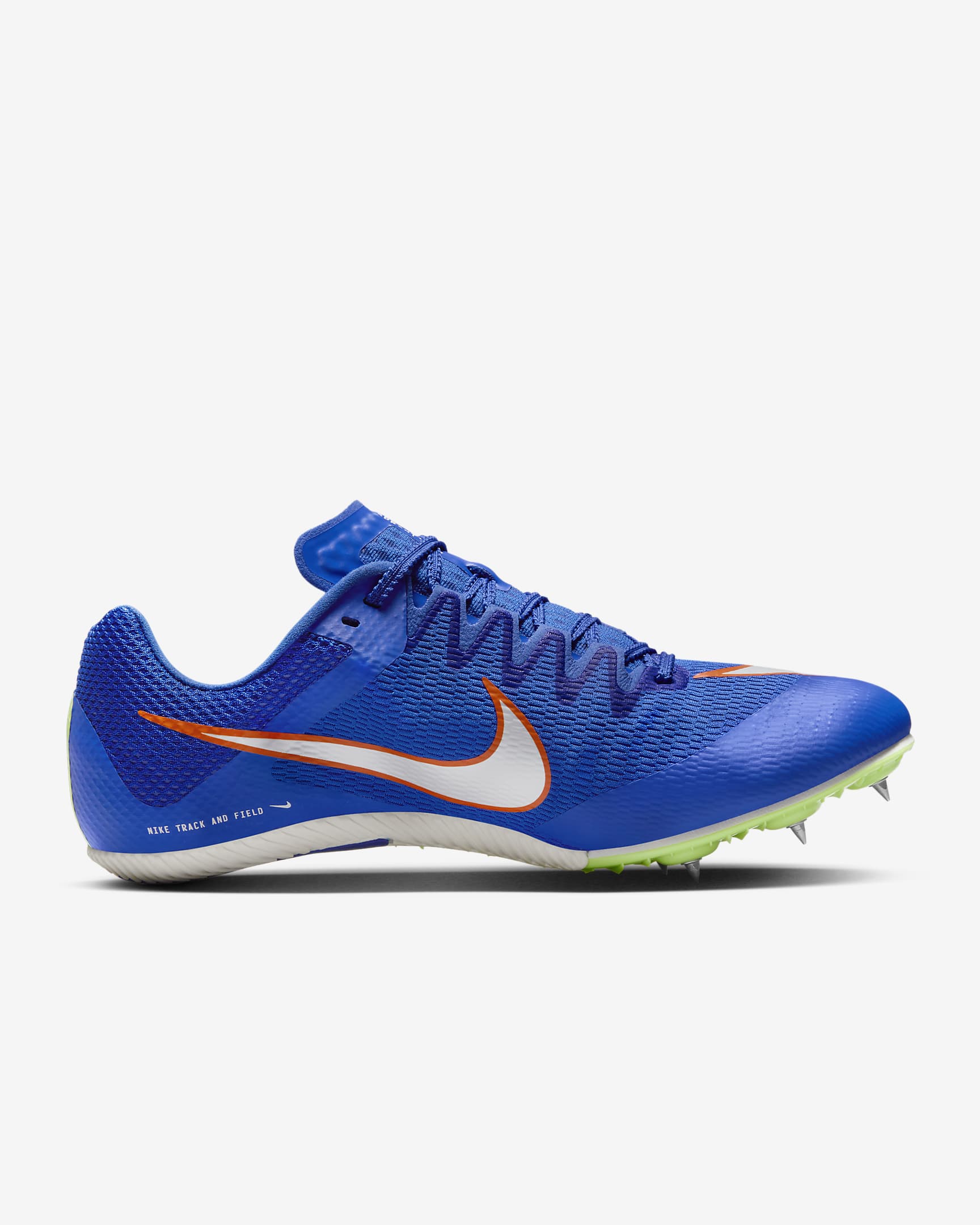 Nike Rival Sprint Track & Field Sprinting Spikes - Racer Blue/Lime Blast/Safety Orange/White