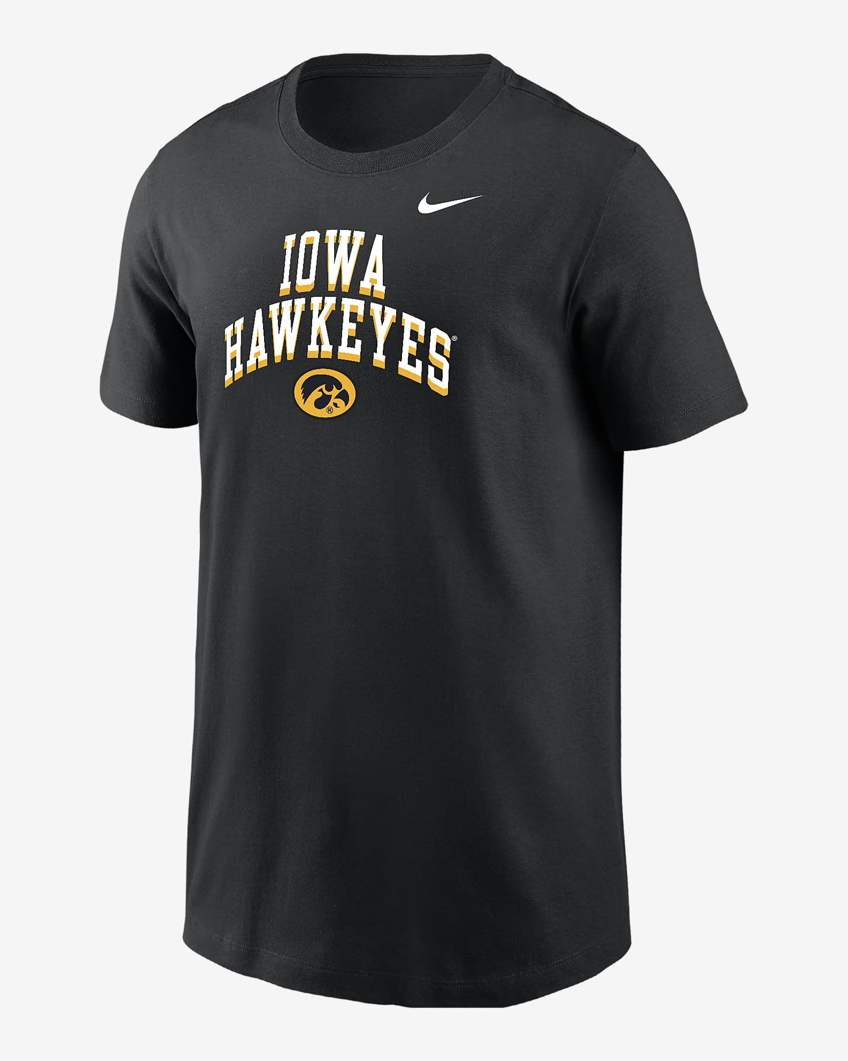 Iowa Big Kids' (Boys') Nike College T-Shirt - Black