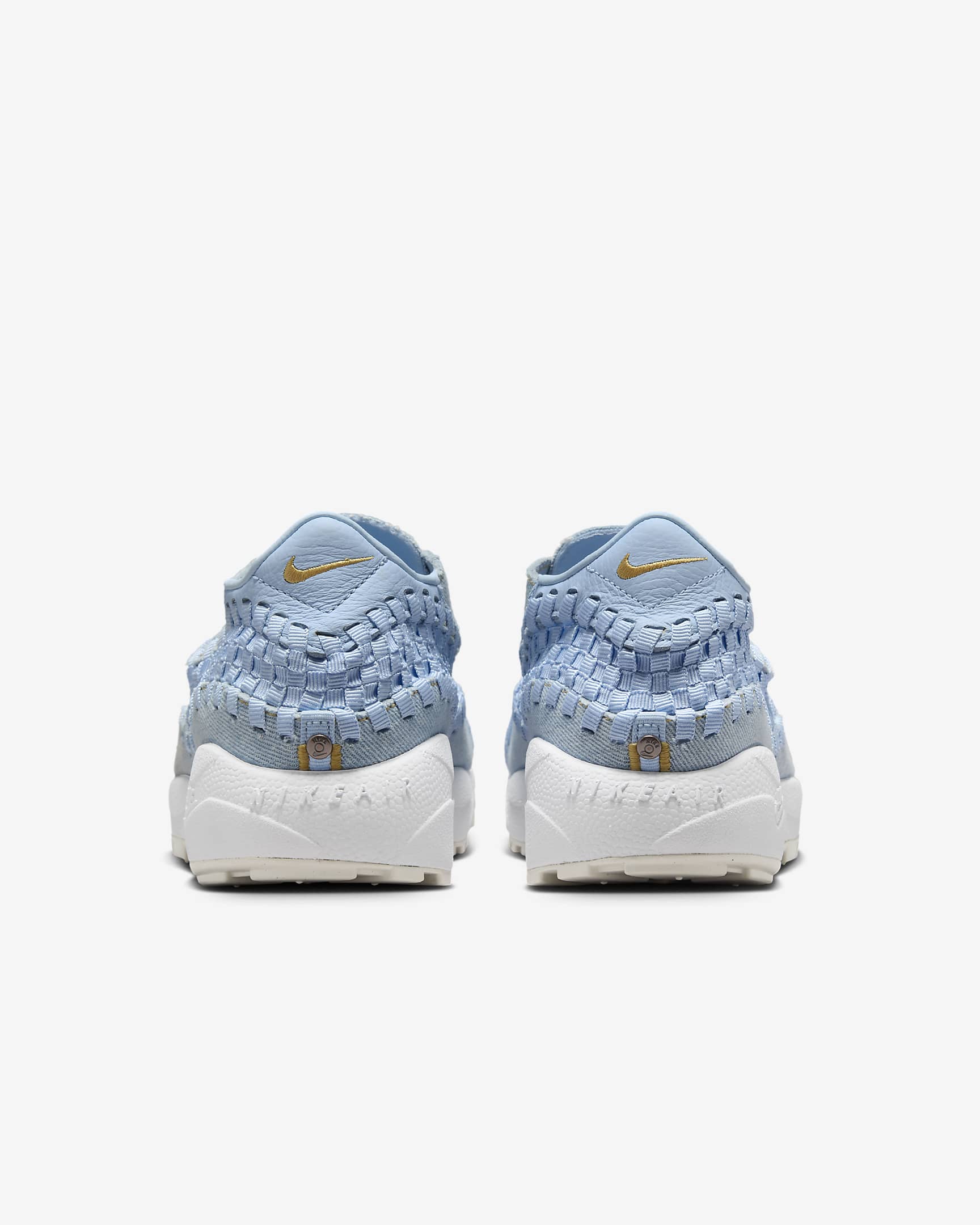 Tenis para mujer Nike Air Footscape - Mezclilla/Azul hielo/Blanco/Oro trigo