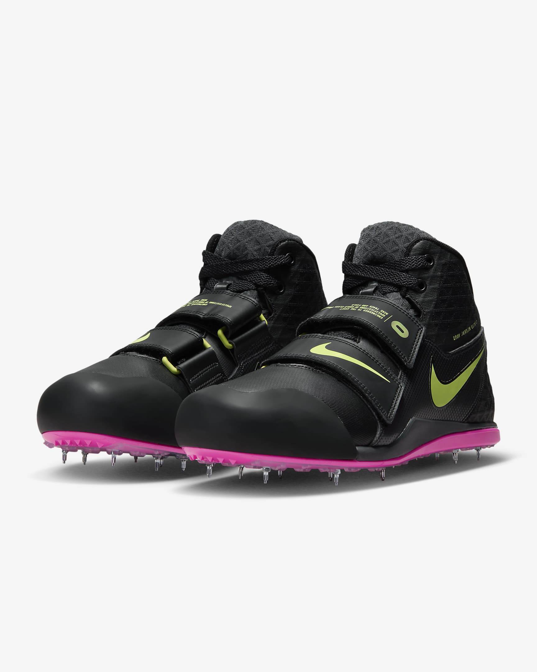 Nike Zoom Javelin Elite 3 Leichtathletik-Wurf-Spike - Schwarz/Anthracite/Light Lemon Twist/Fierce Pink