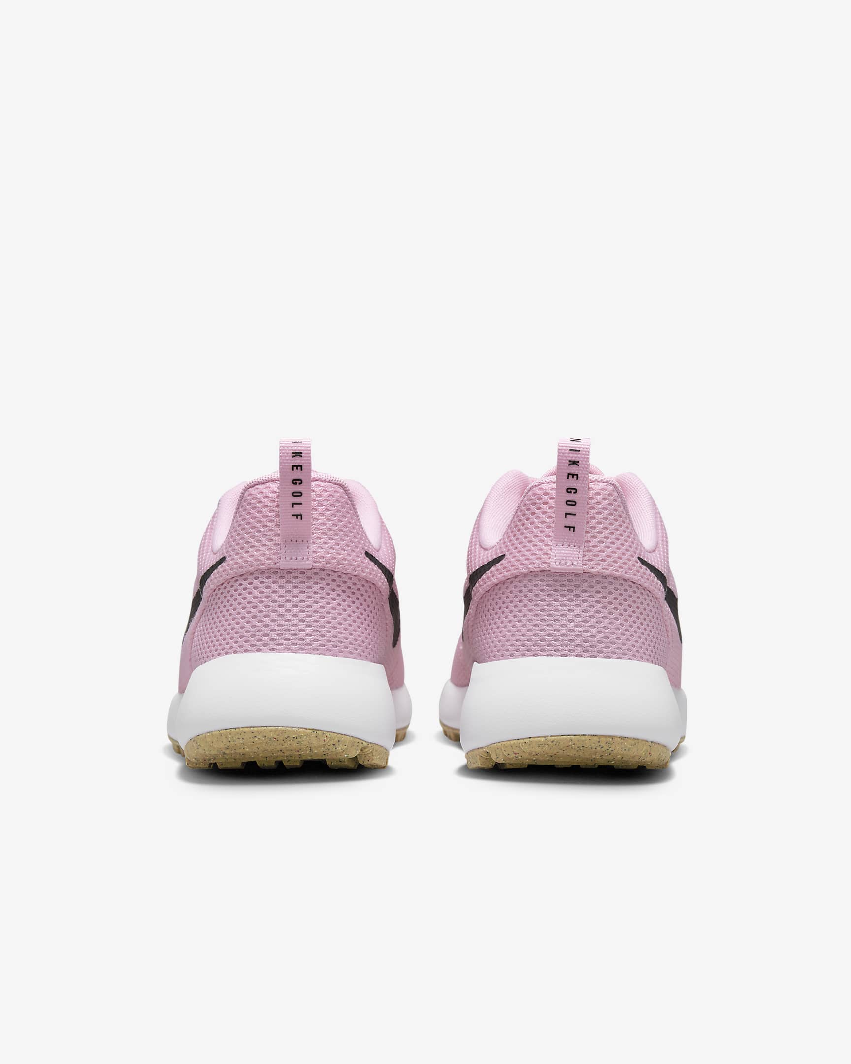 Roshe G Next Nature Men's Golf Shoes - Medium Soft Pink/White/Gum Light Brown/Black