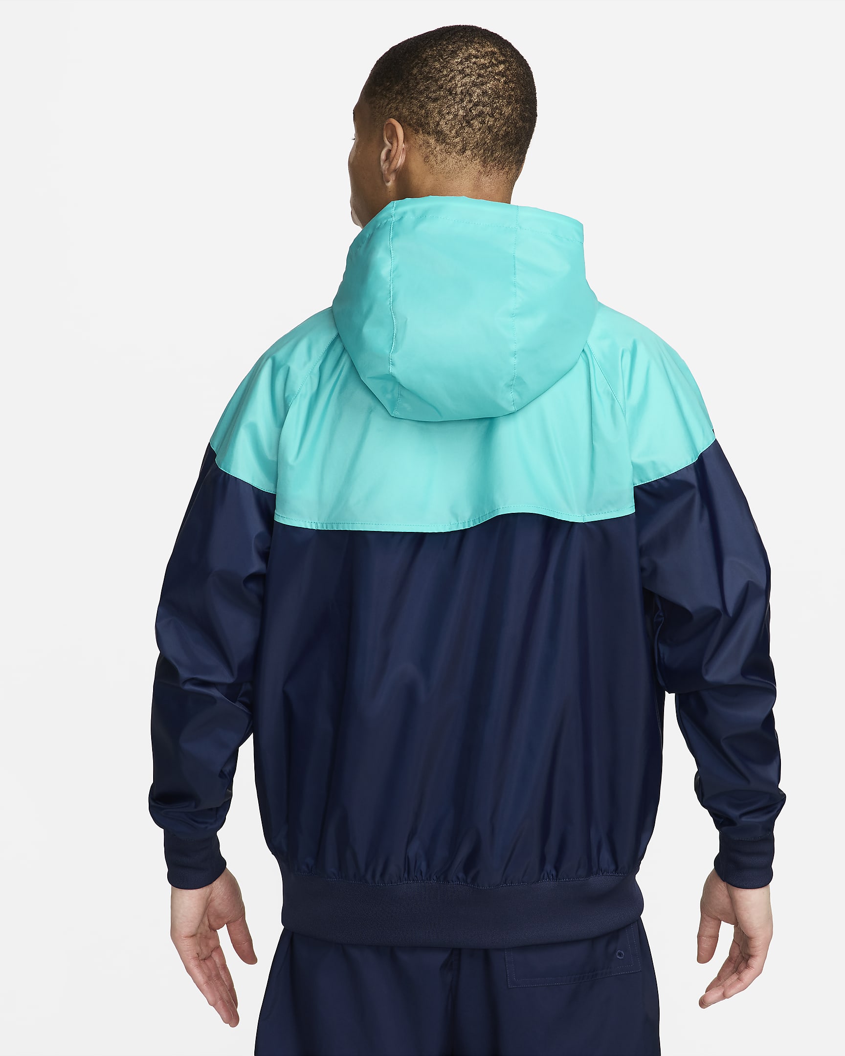 Nike Sportswear Windrunner Men's Hooded Jacket - Midnight Navy/Dusty Cactus/Sail