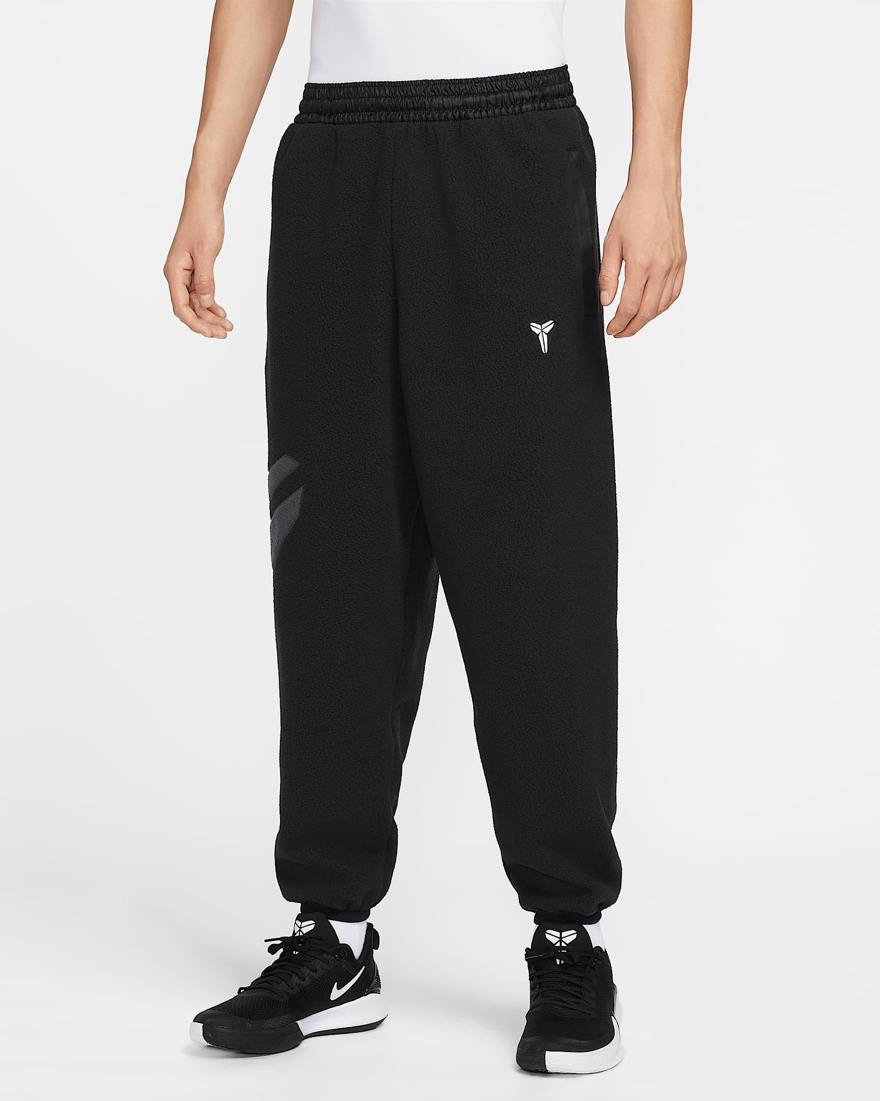 Kobe Men's Winterized Basketball Trousers - Black/Anthracite/White