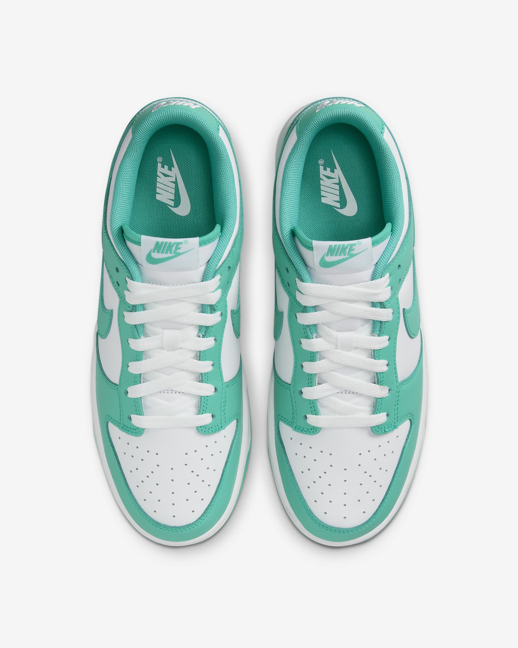 Scarpa Nike Dunk Low Retro - Uomo - Bianco/Bianco/Clear Jade