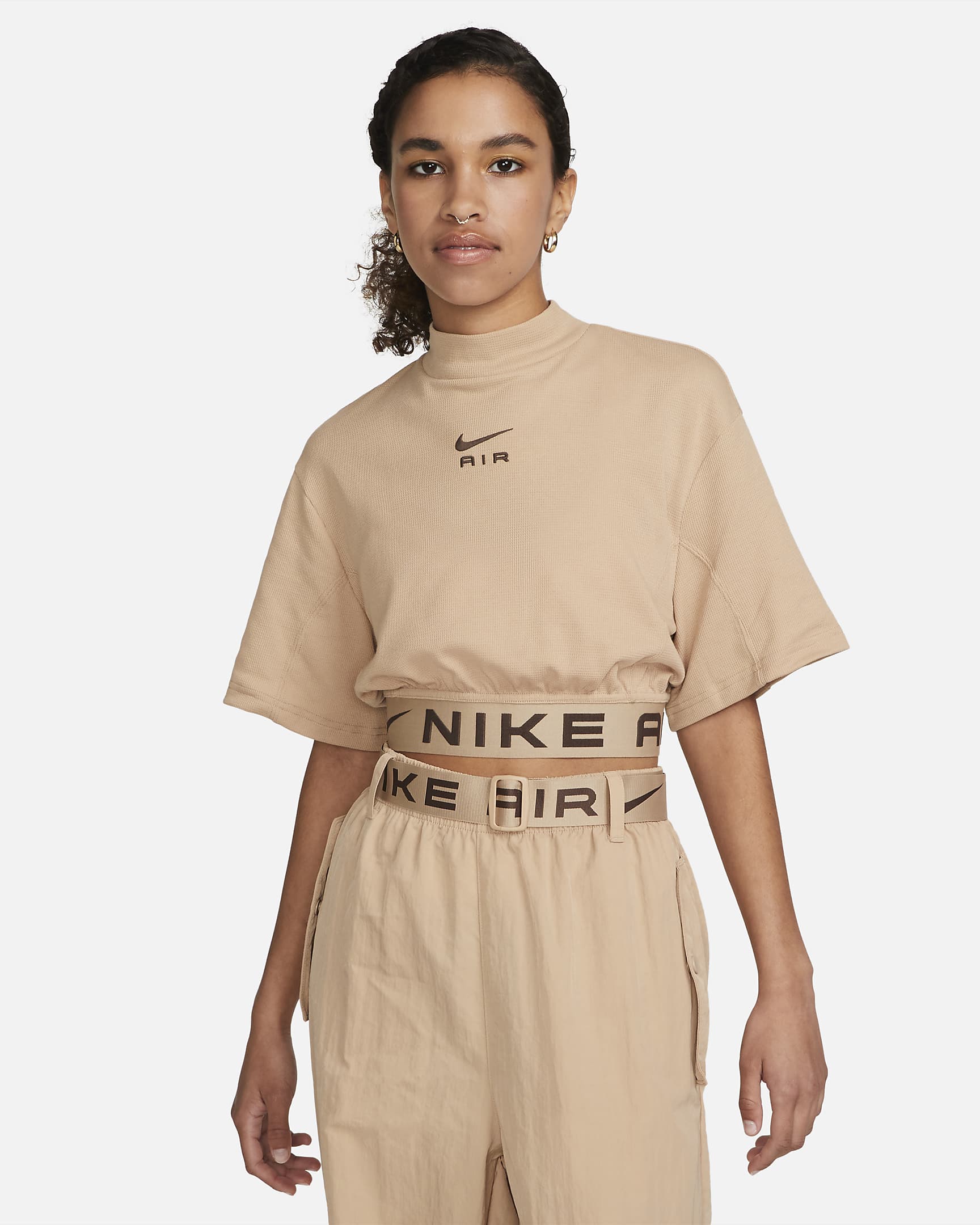 Nike Air Women's Short-Sleeve Cropped Top. Nike MY