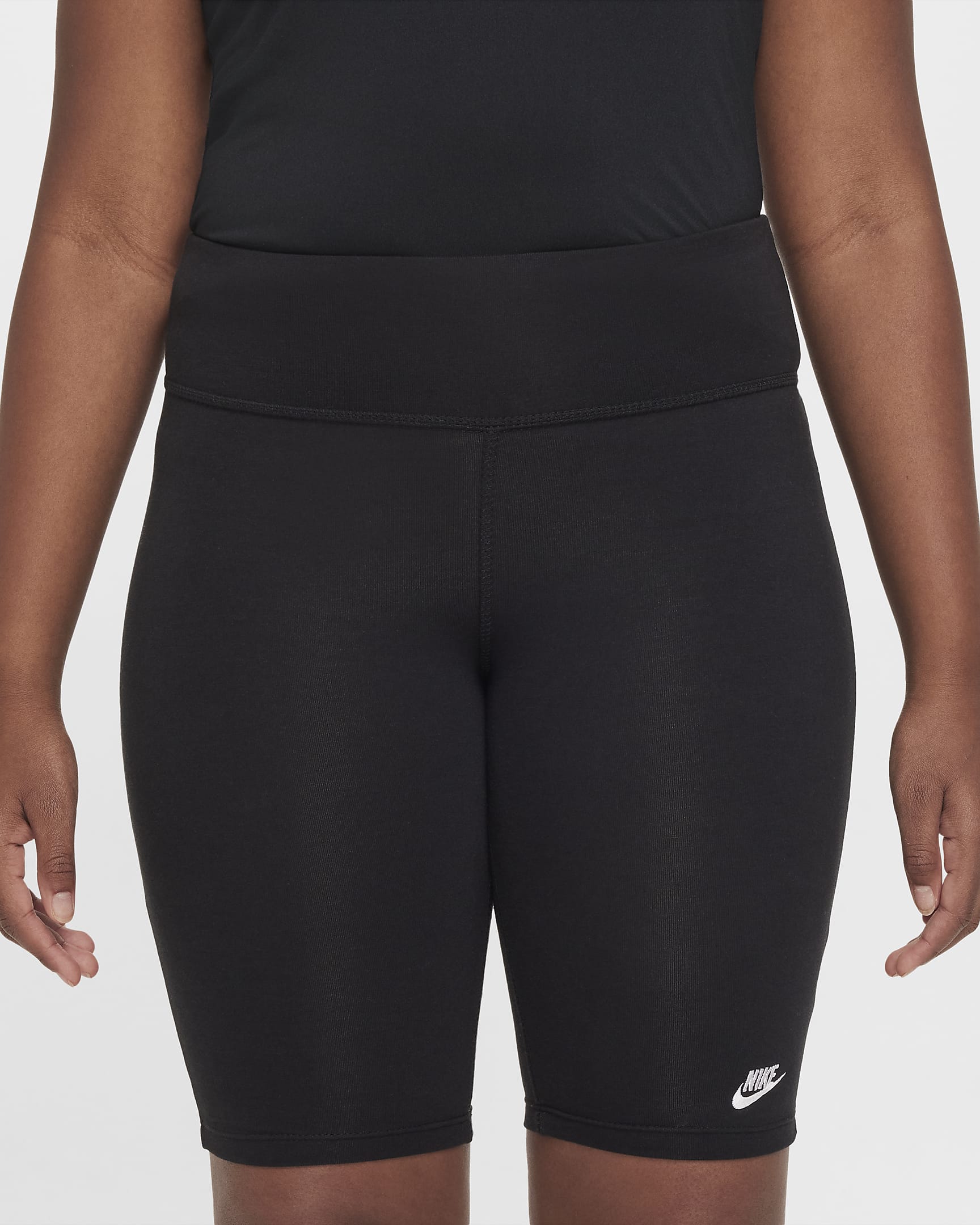 Nike Sportswear Big Kids' (Girls') HighRise 9" Bike Shorts (Extended